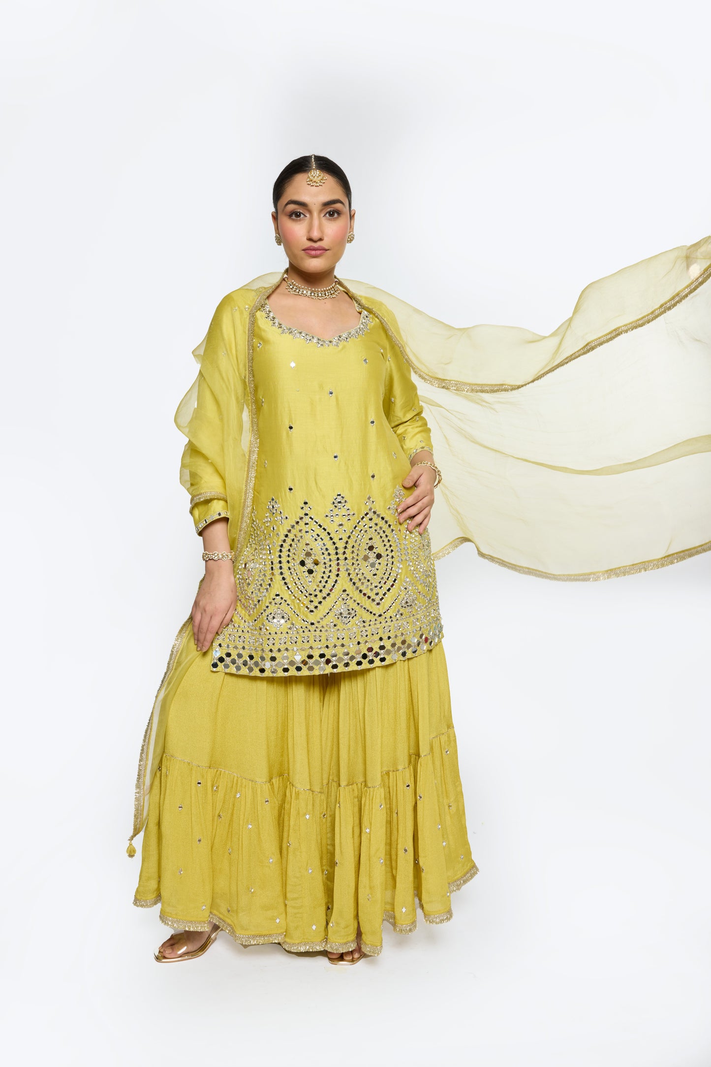 Ira Kurta Set - Yellow