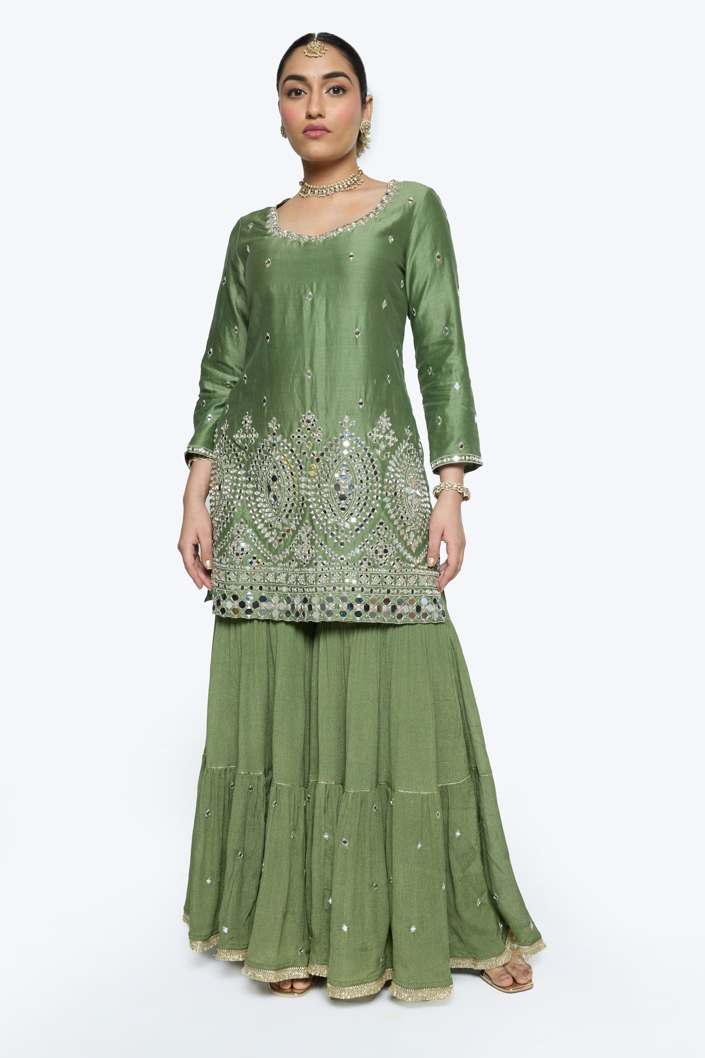 Ira Kurta Set - Green