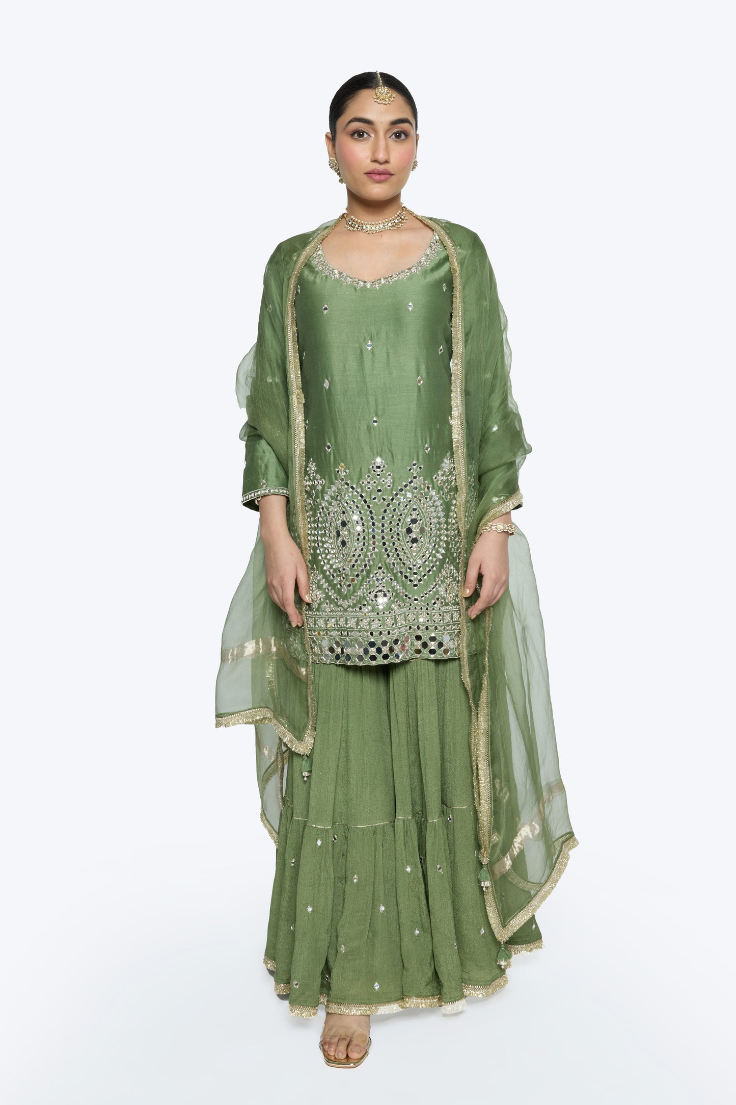 Ira Kurta Set - Green