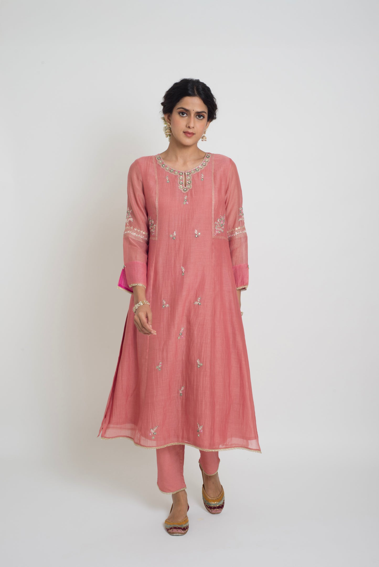 Shireen Kurta Set - Pink