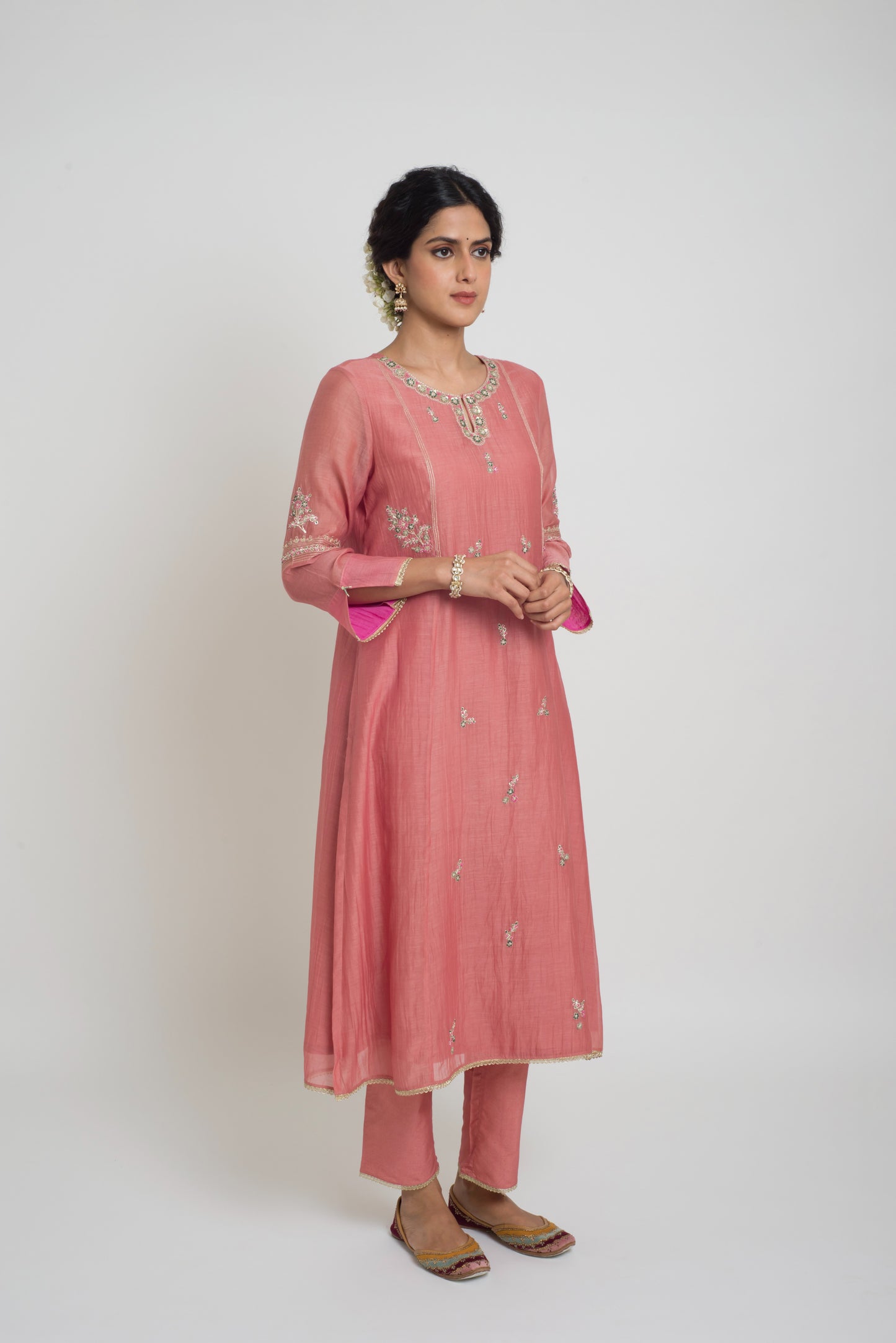 Shireen Kurta Set - Pink