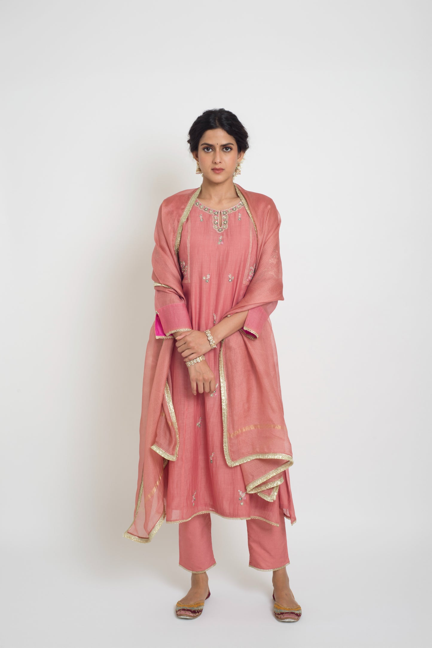 Shireen Kurta Set - Pink