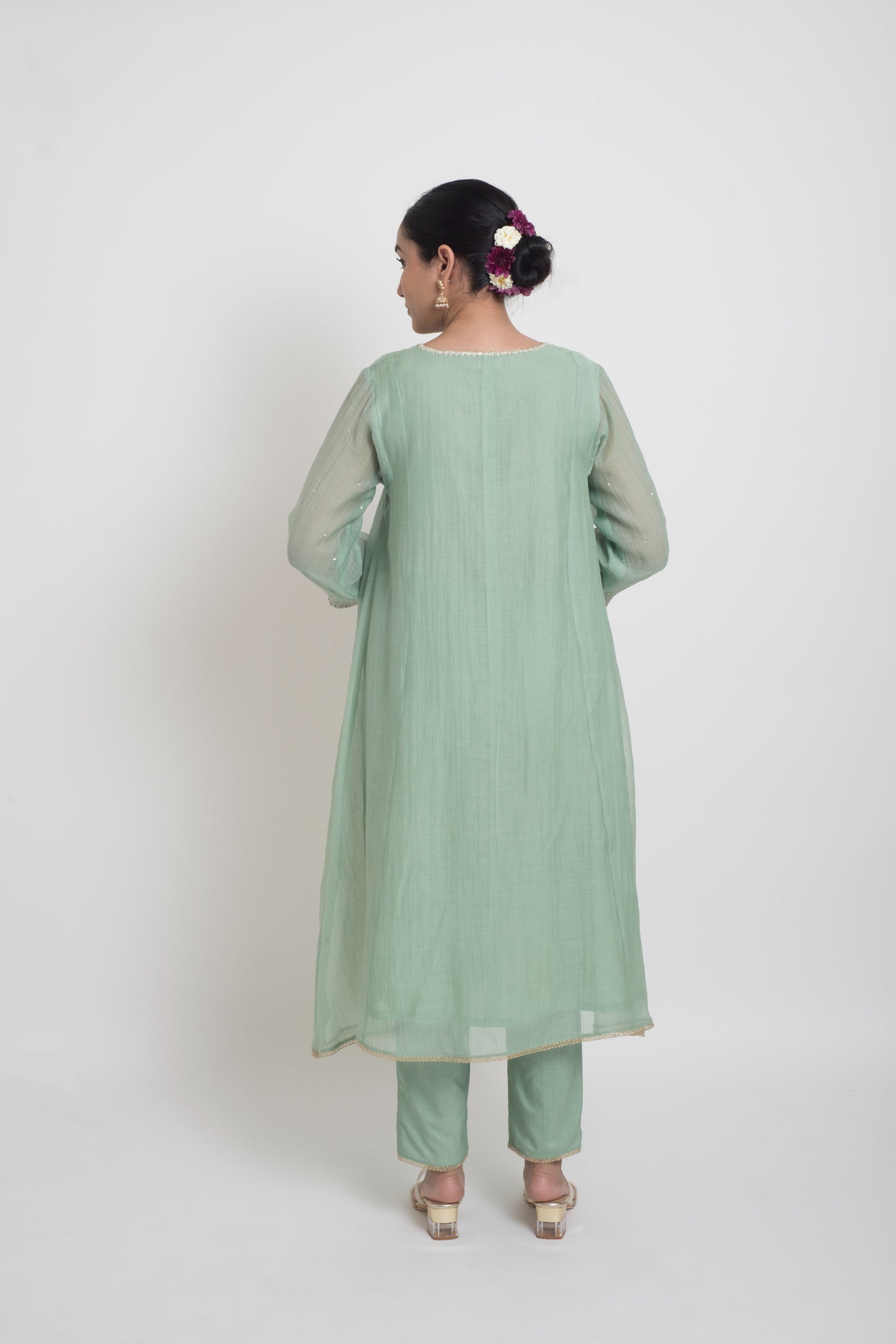 Aarohi Kurta Set - Light Teal