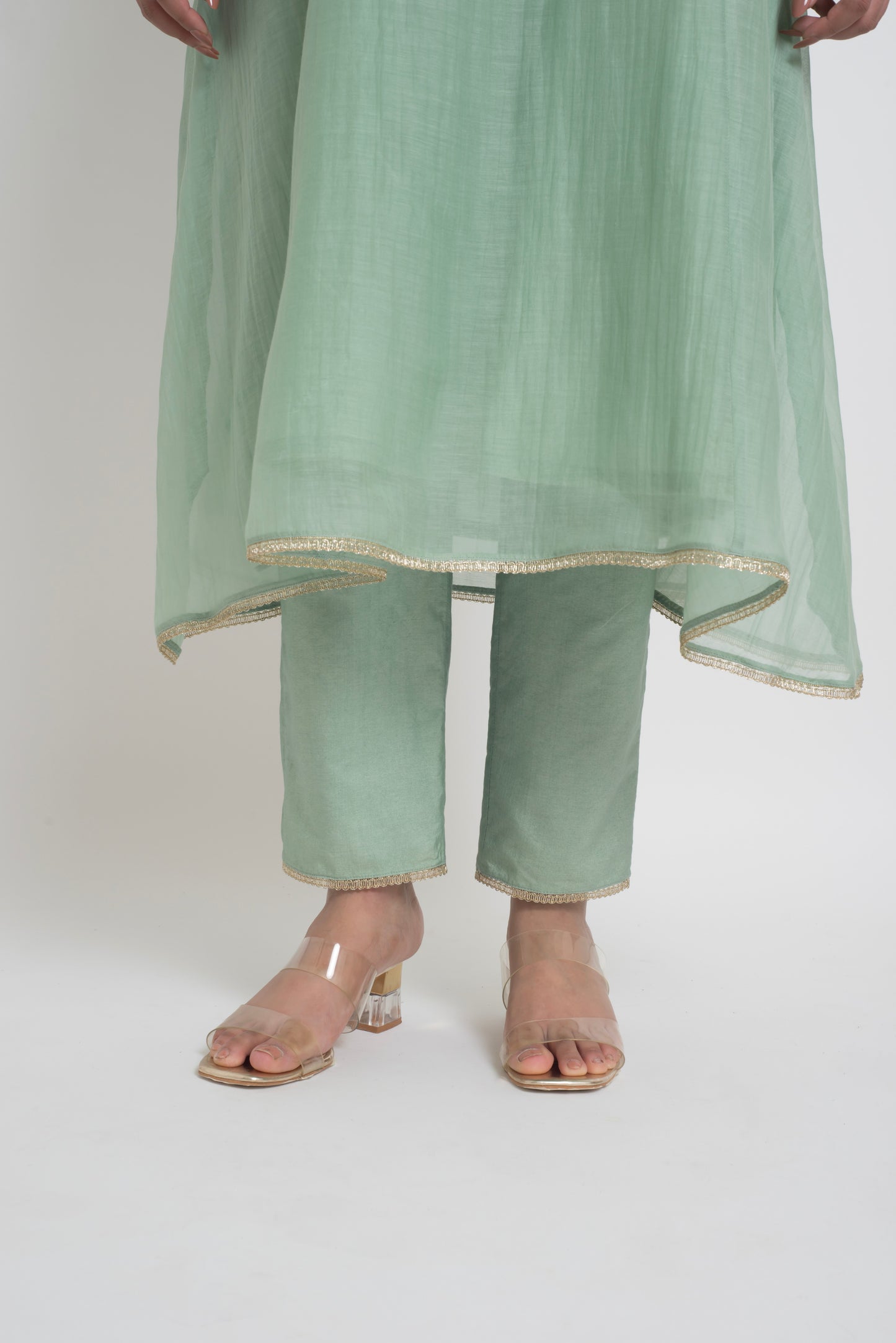 Aarohi Kurta Set - Light Teal