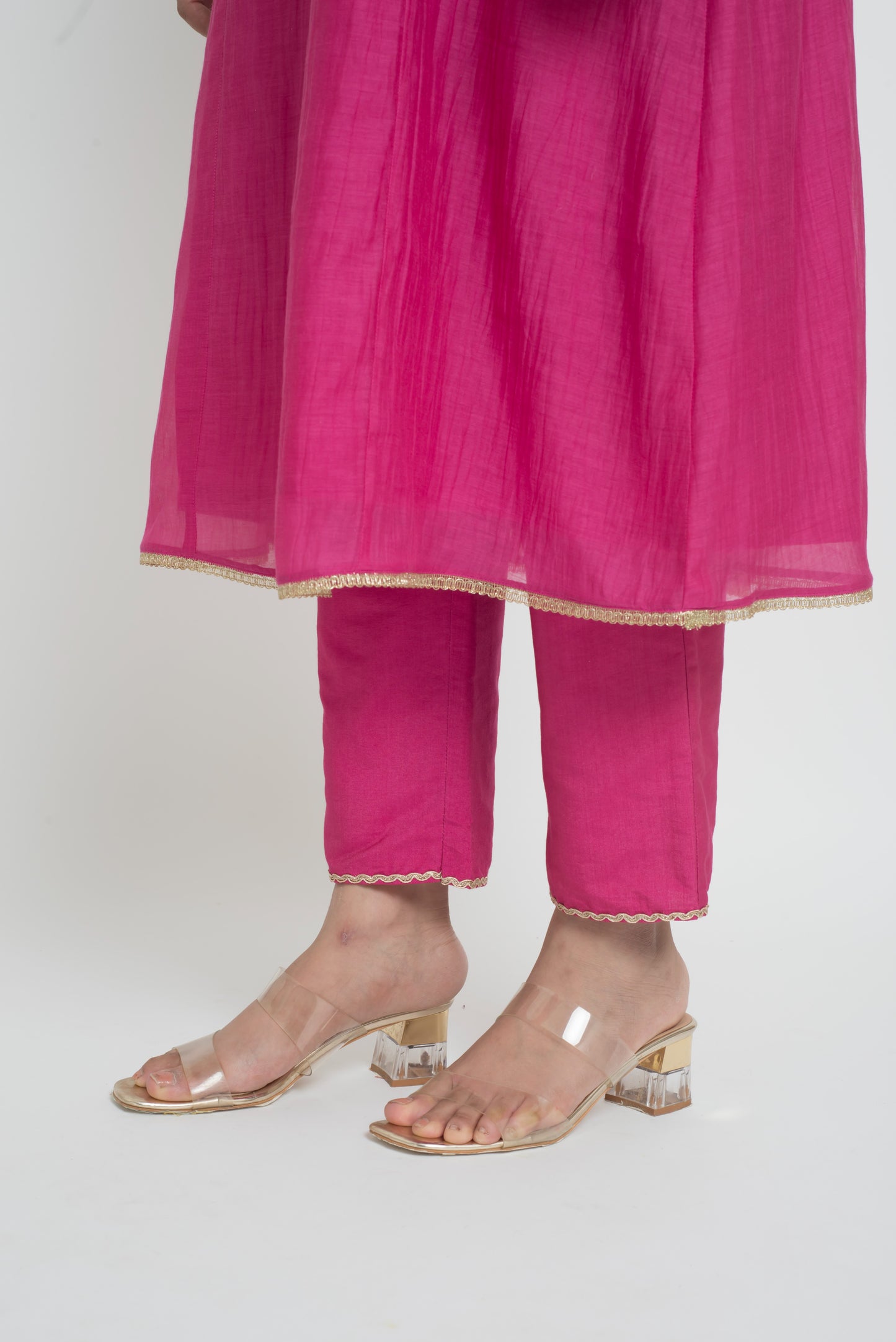 Ruhani Kurta Set - Fuschia Pink