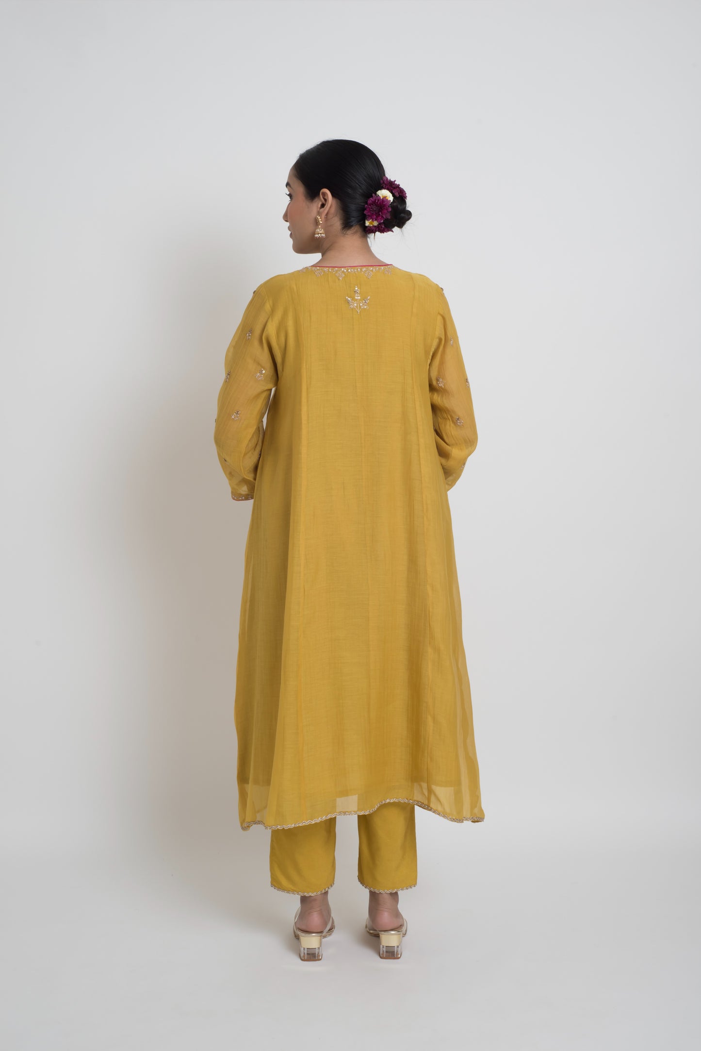 Ruhani Kurta Set - Mustard Yellow