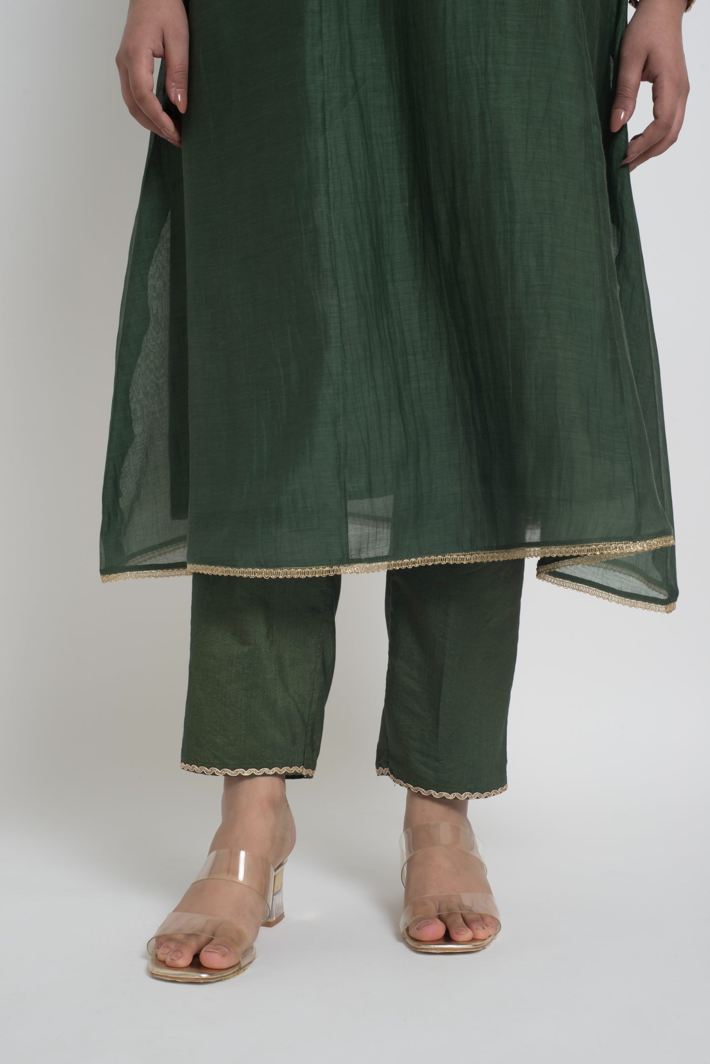 Ruhani Kurta Pant Set - Green