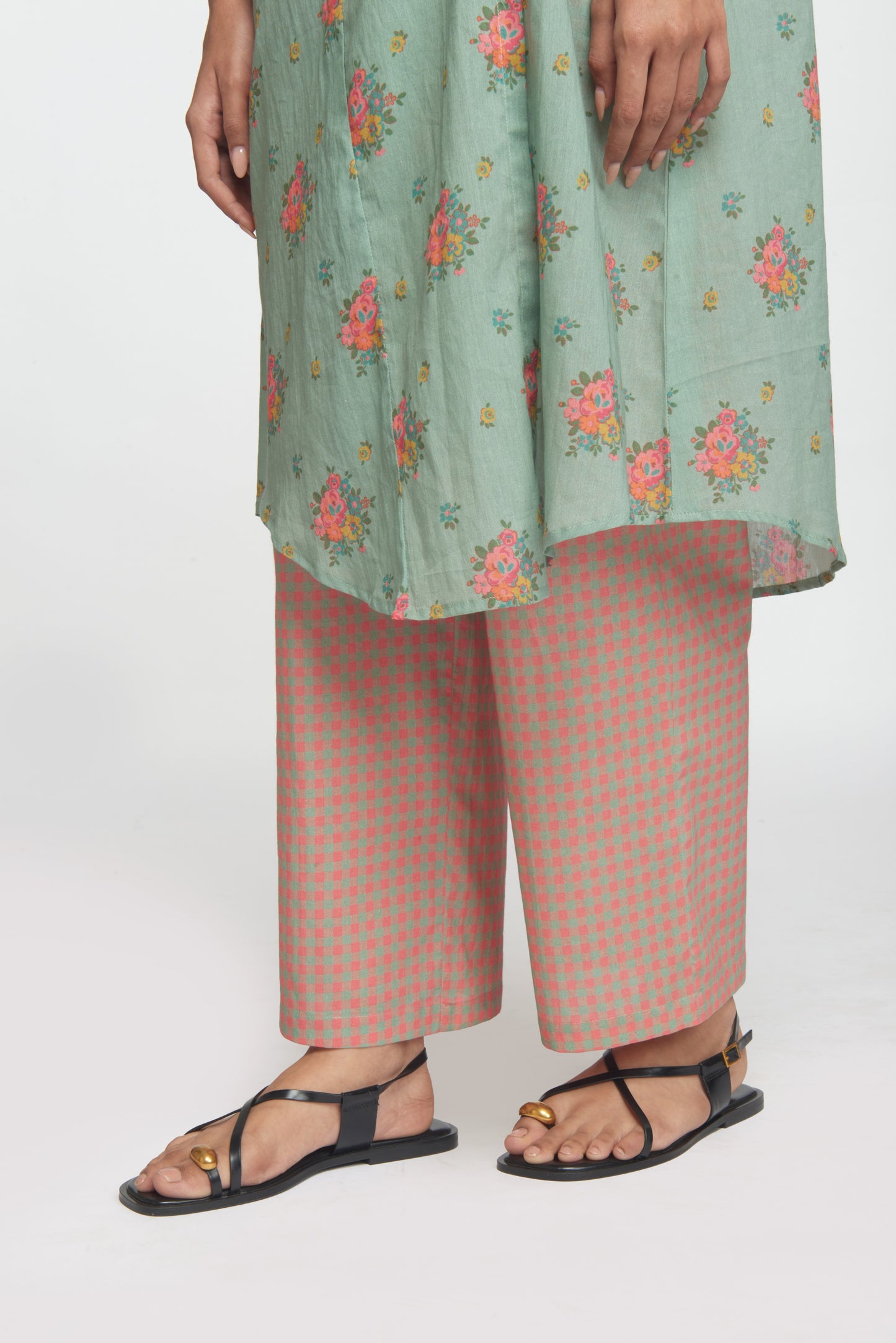 Two Way Shirt Tunic Set - Light Teal