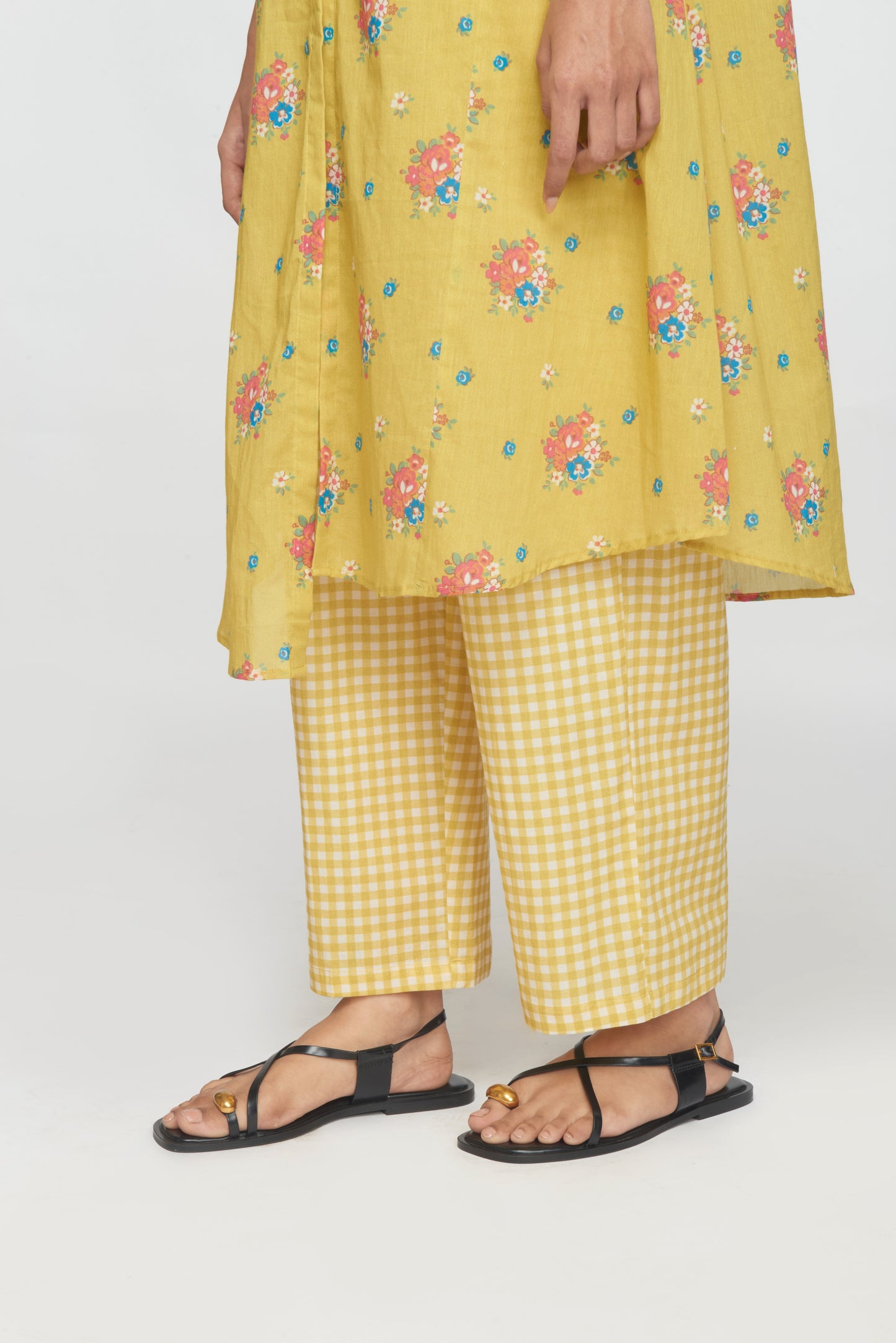 Two Way Shirt Tunic Set - Yellow