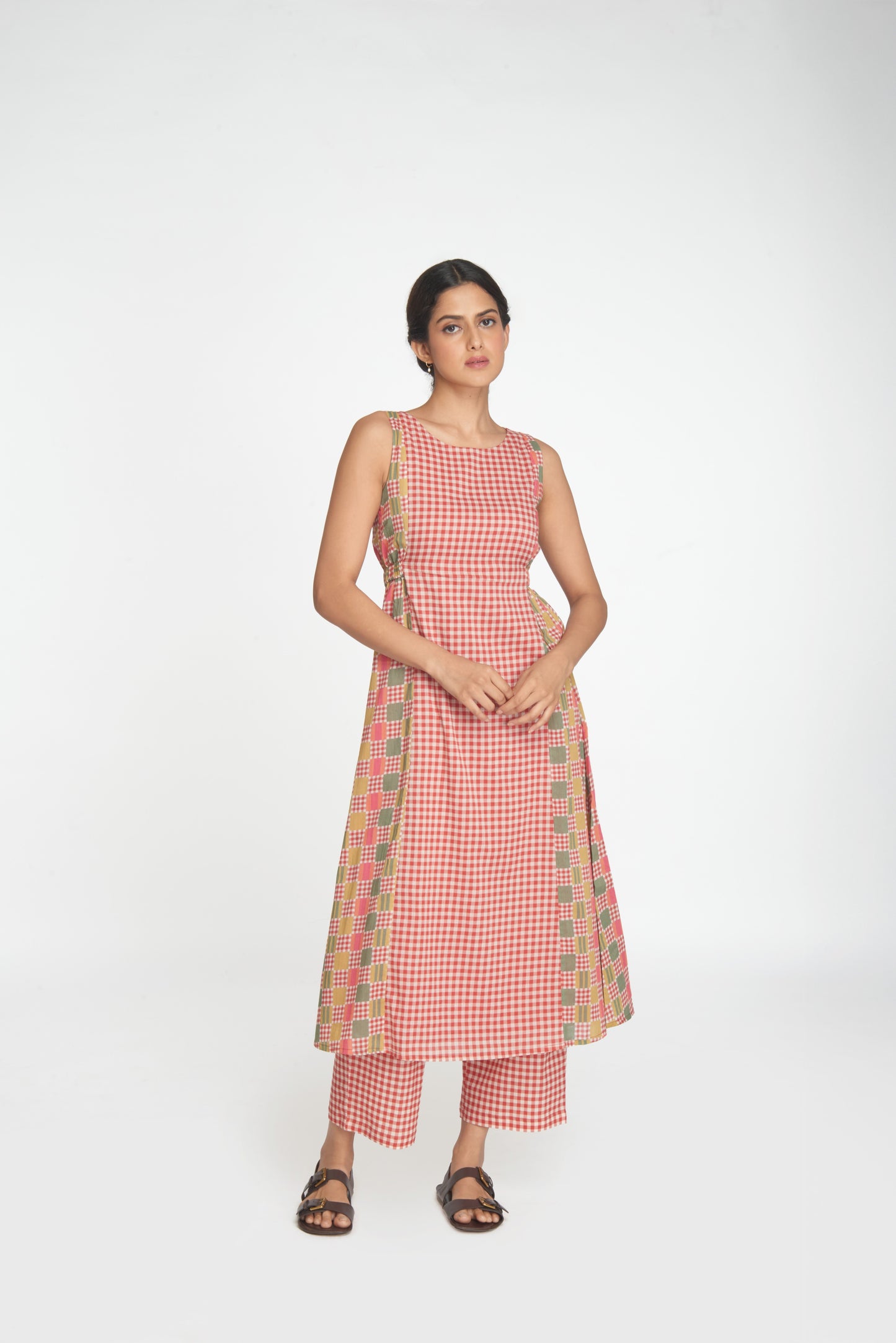 Kinara Tunic Set - Red