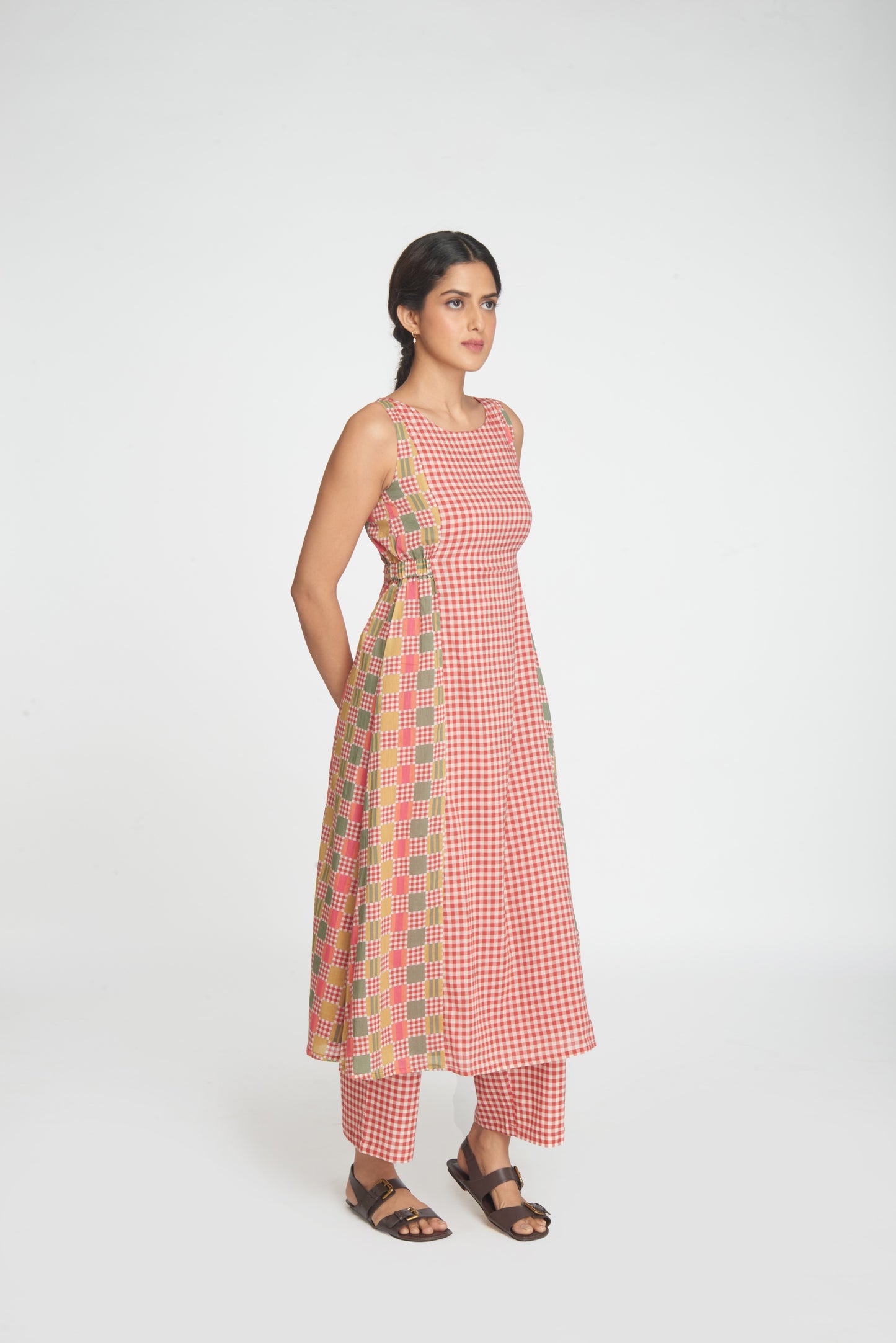 Kinara Tunic Set - Red