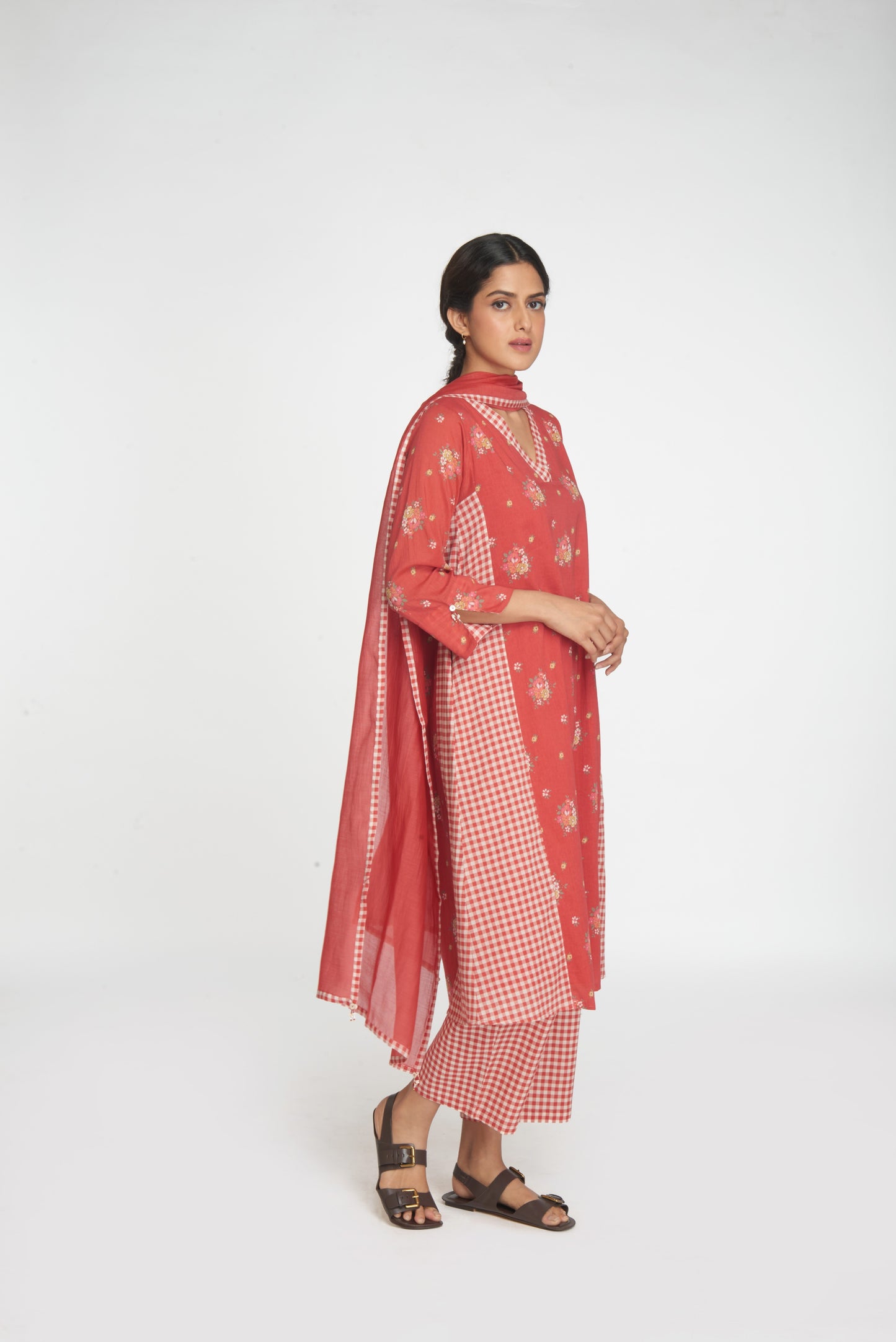 Raahat Kurta Set - Red