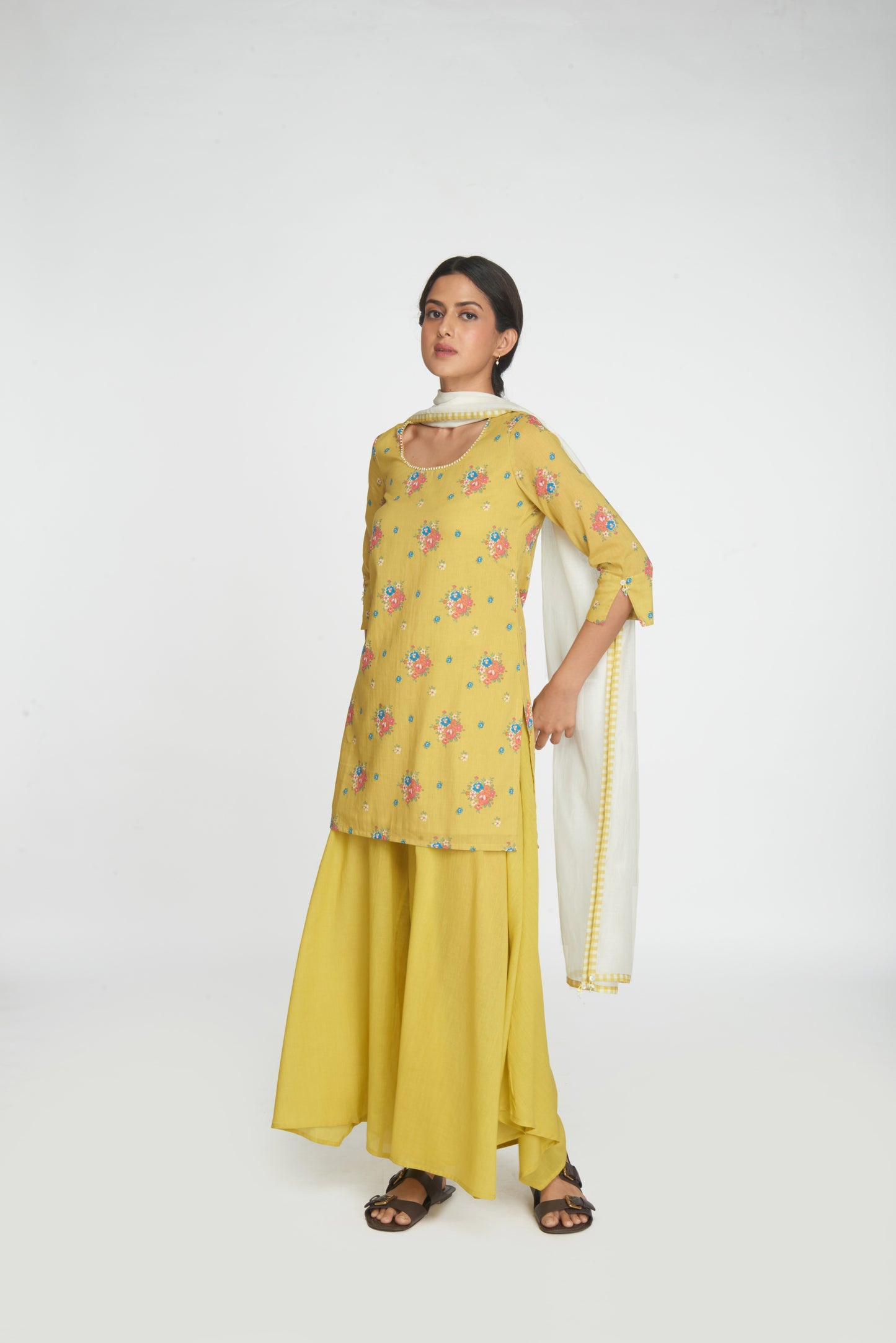 Saanj Kurta Set - Yellow