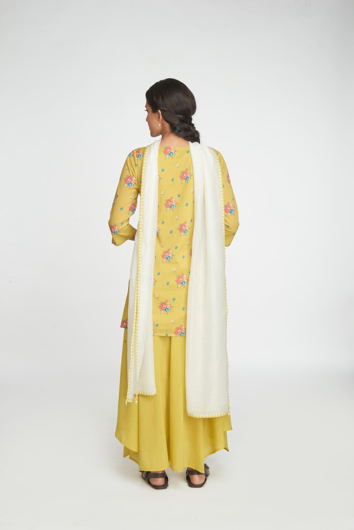 Saanj Kurta Set - Yellow