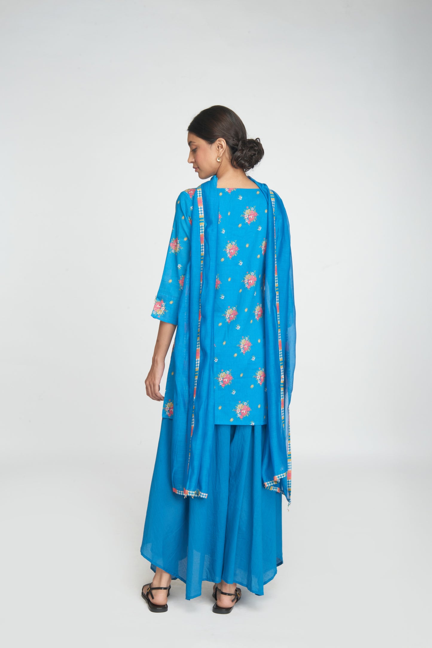 Saanj Kurta Set - Blue