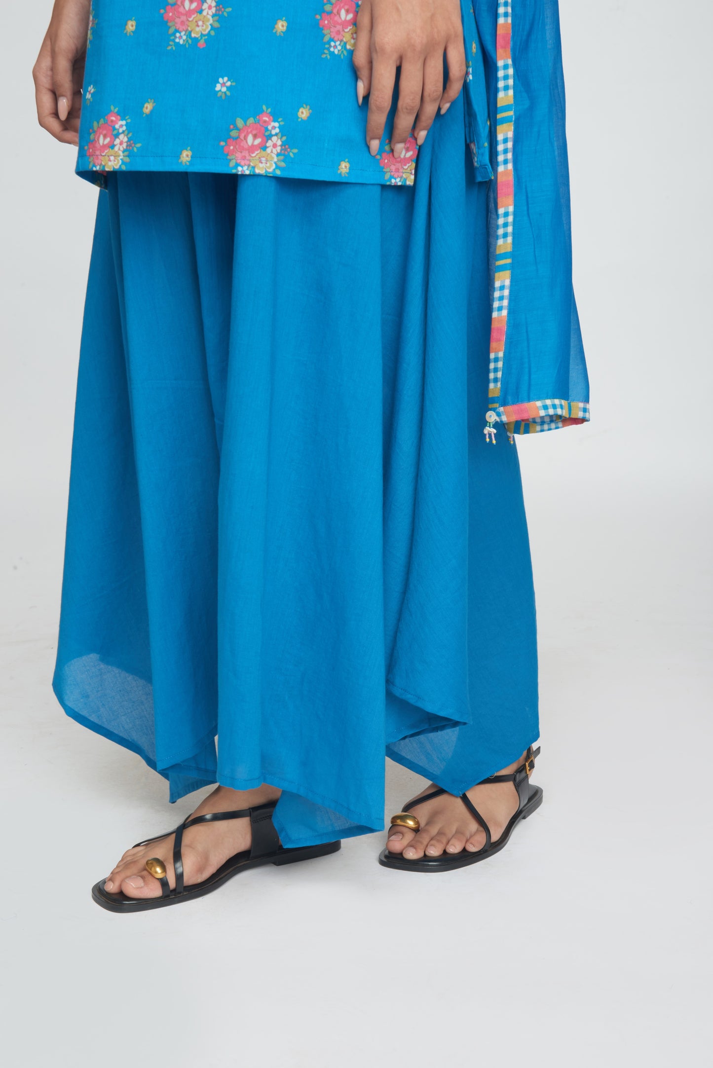 Saanj Kurta Set - Blue