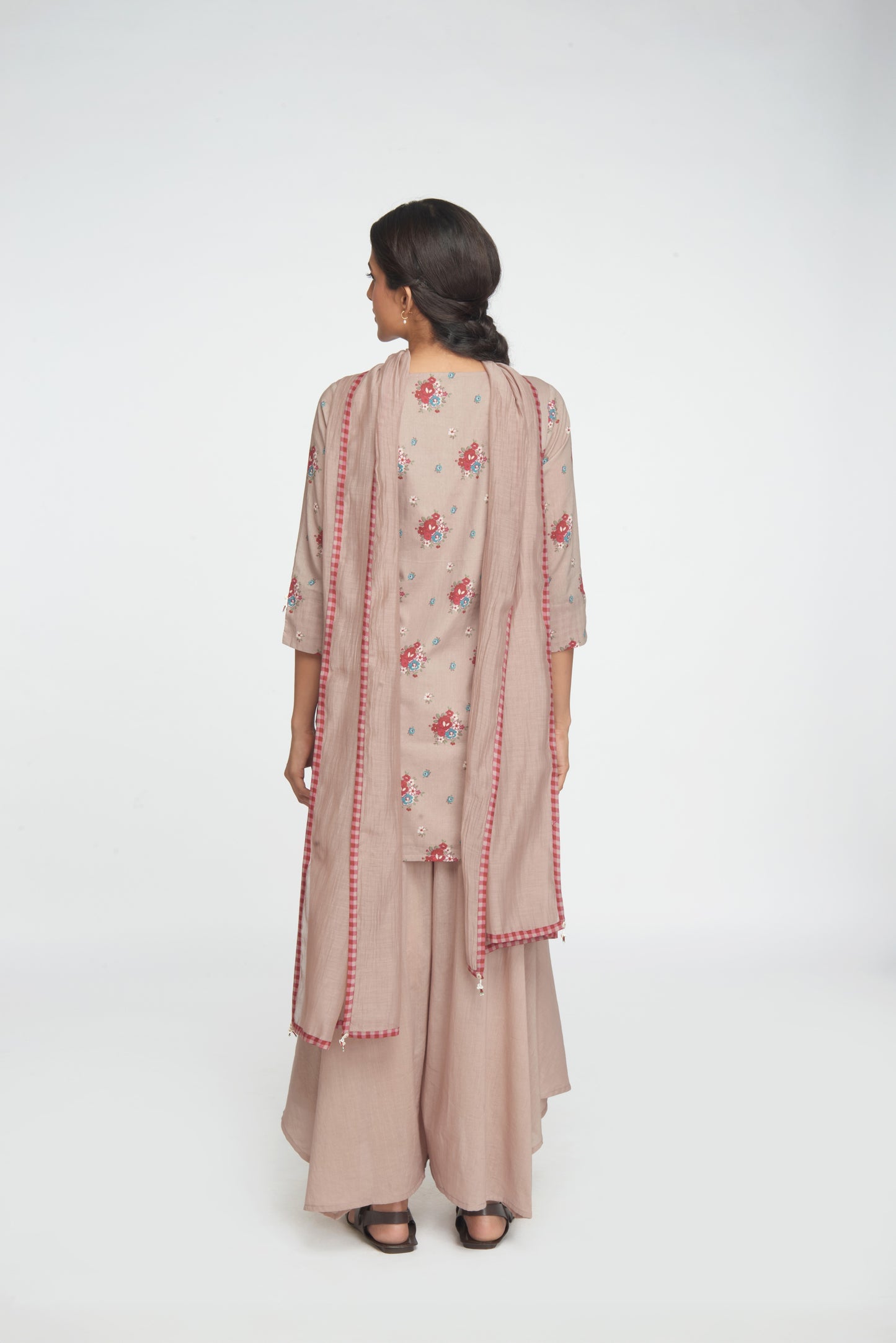 Saanj Kurta Set - Beige