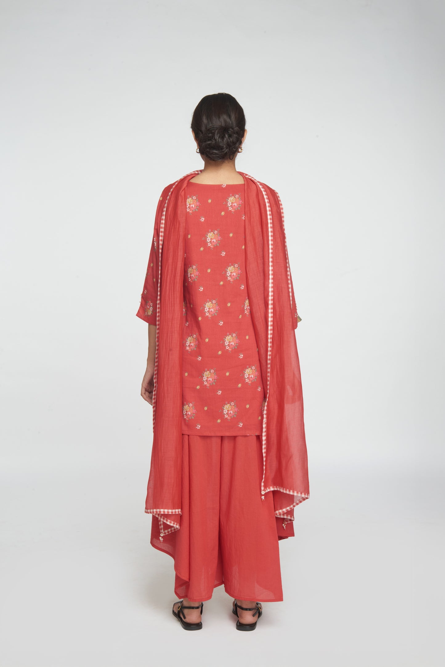 Saanj Kurta Set - Red