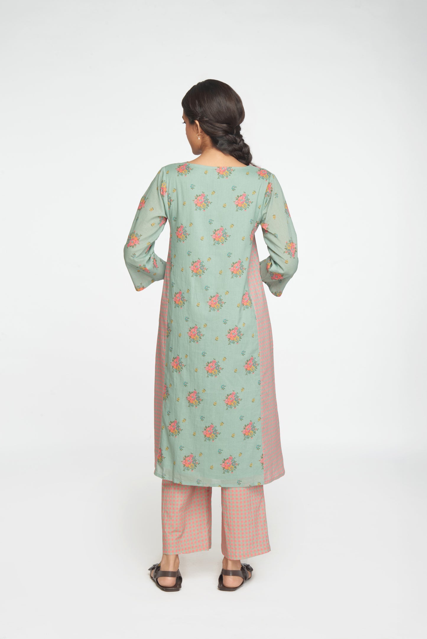 Raahat Kurta Set - Light Teal