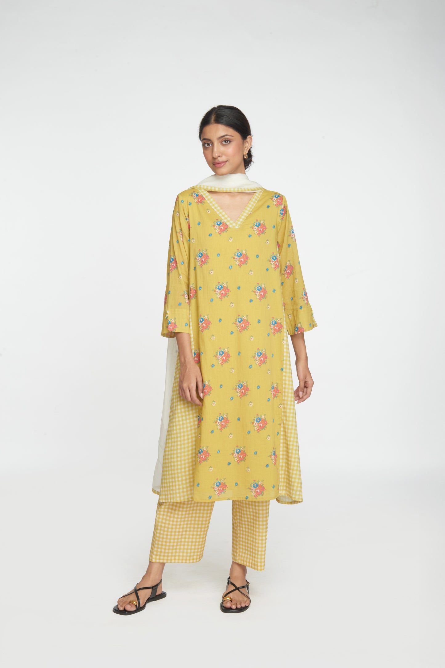 Raahat Kurta Set - Yellow
