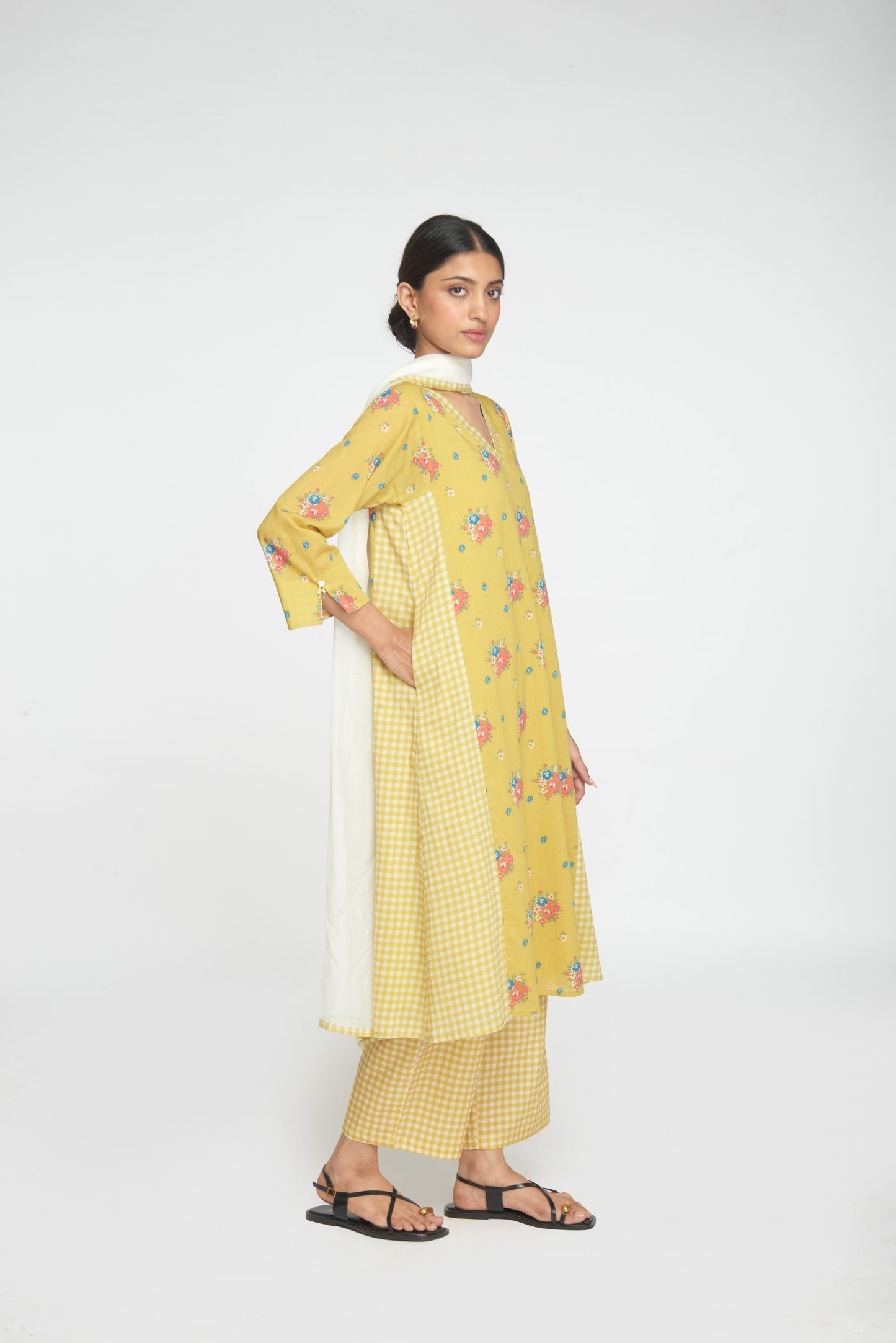 Raahat Kurta Set - Yellow