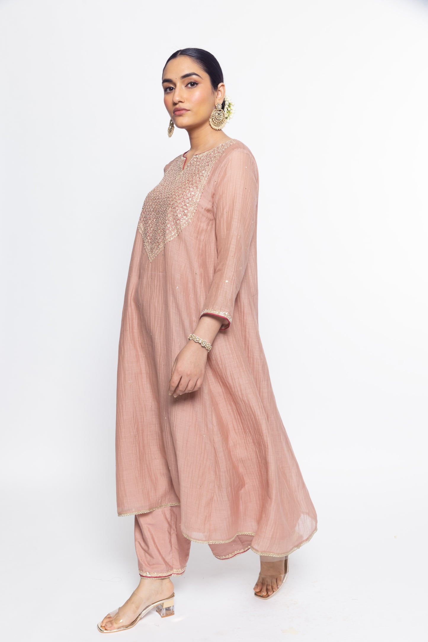Tara Kurta Set - Tea Rose