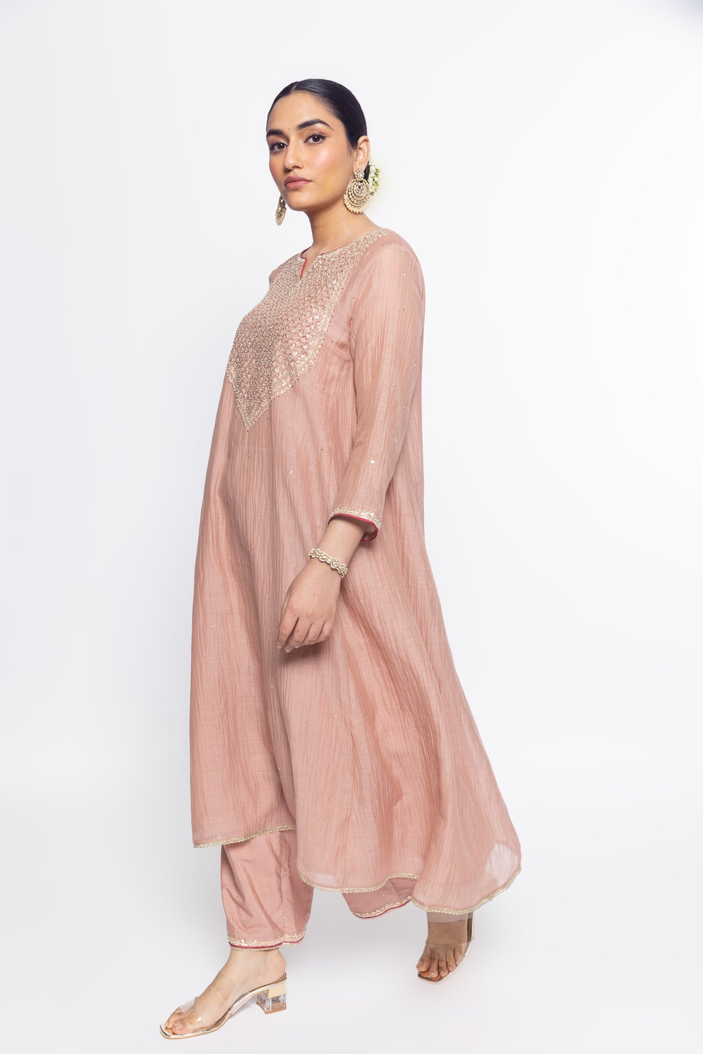 Tara Kurta Set - Tea Rose