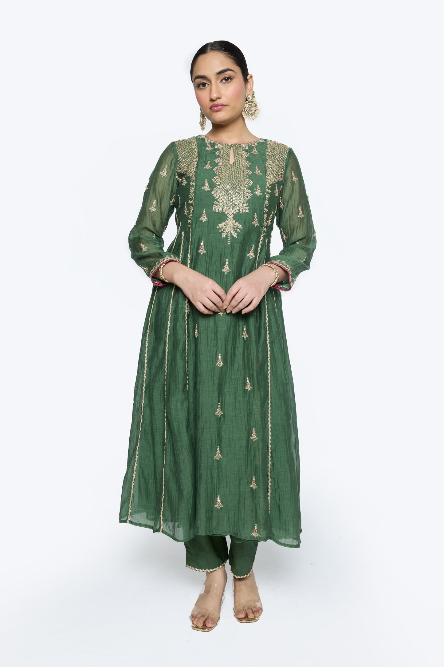 Diya Kurta set - Green
