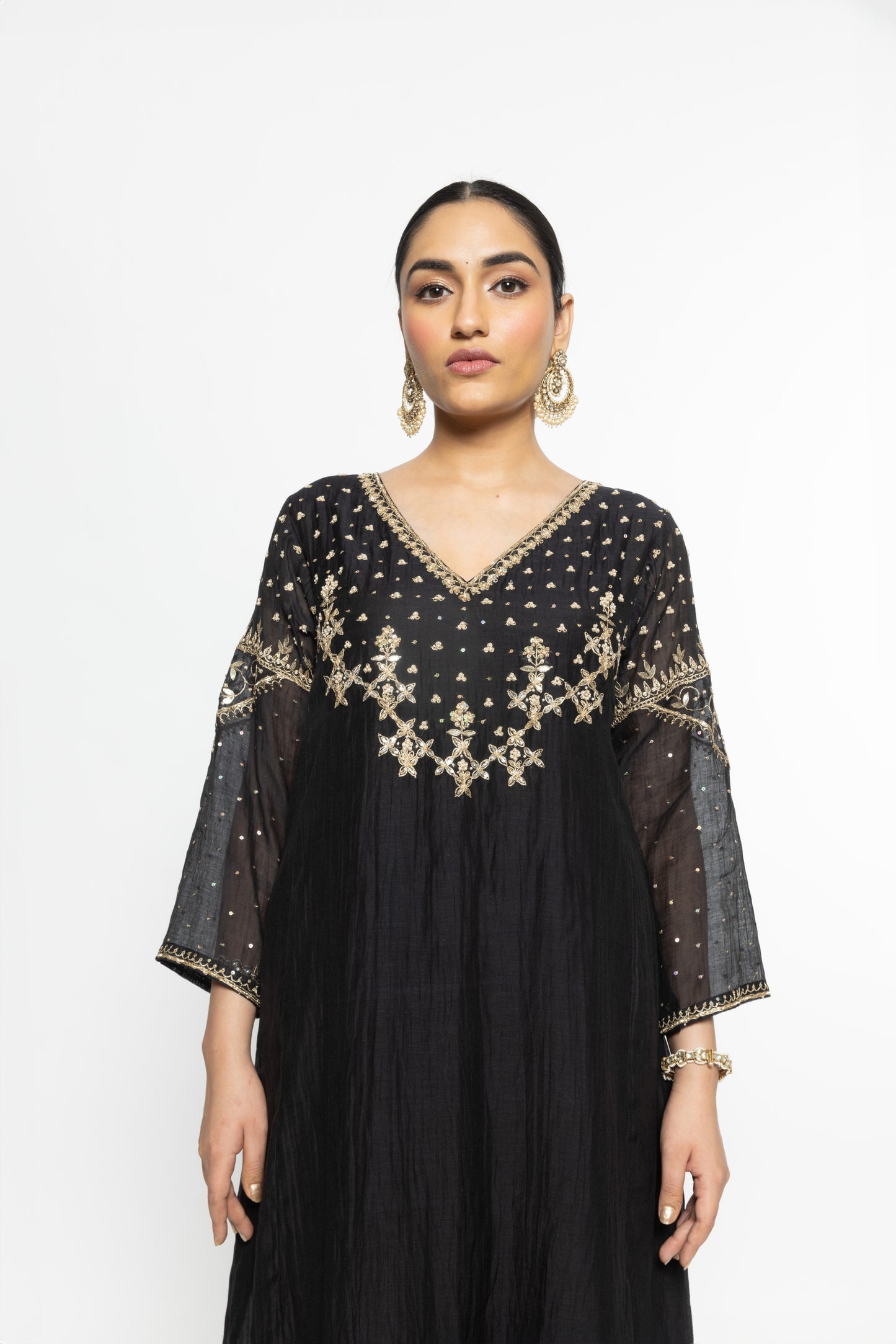 Falak Kurta Set - Black