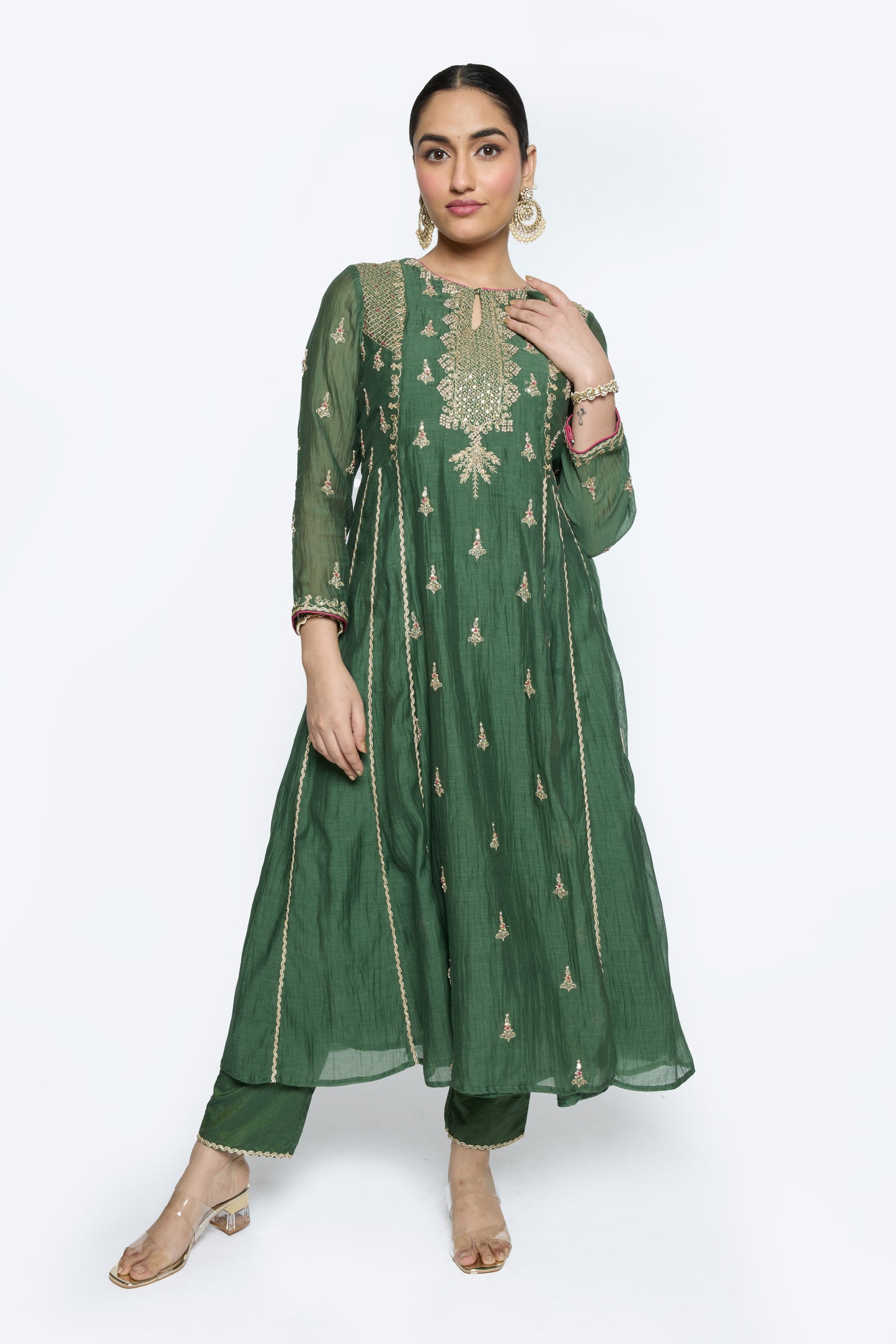 Diya Kurta set - Green
