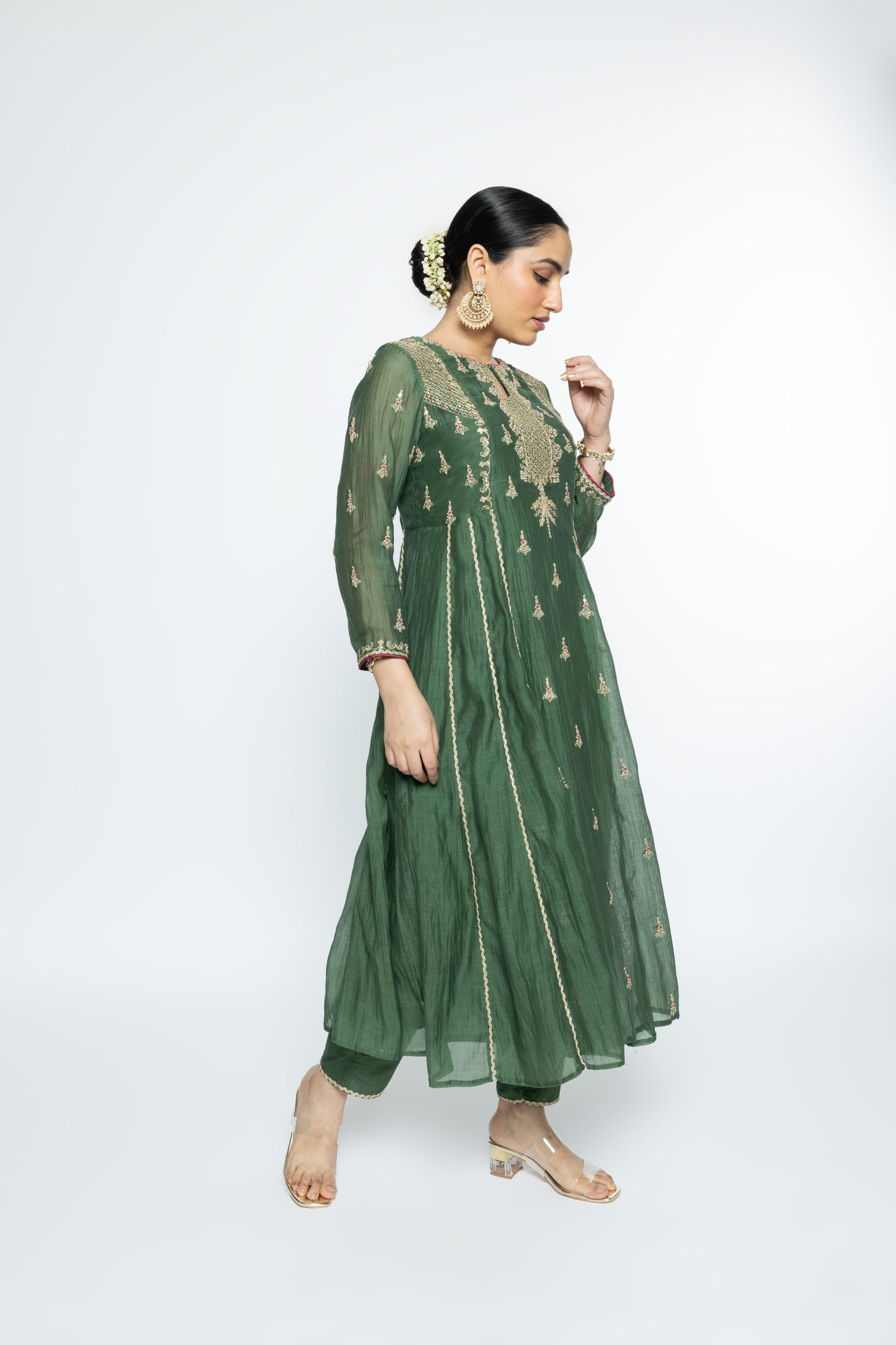 Diya Kurta set - Green