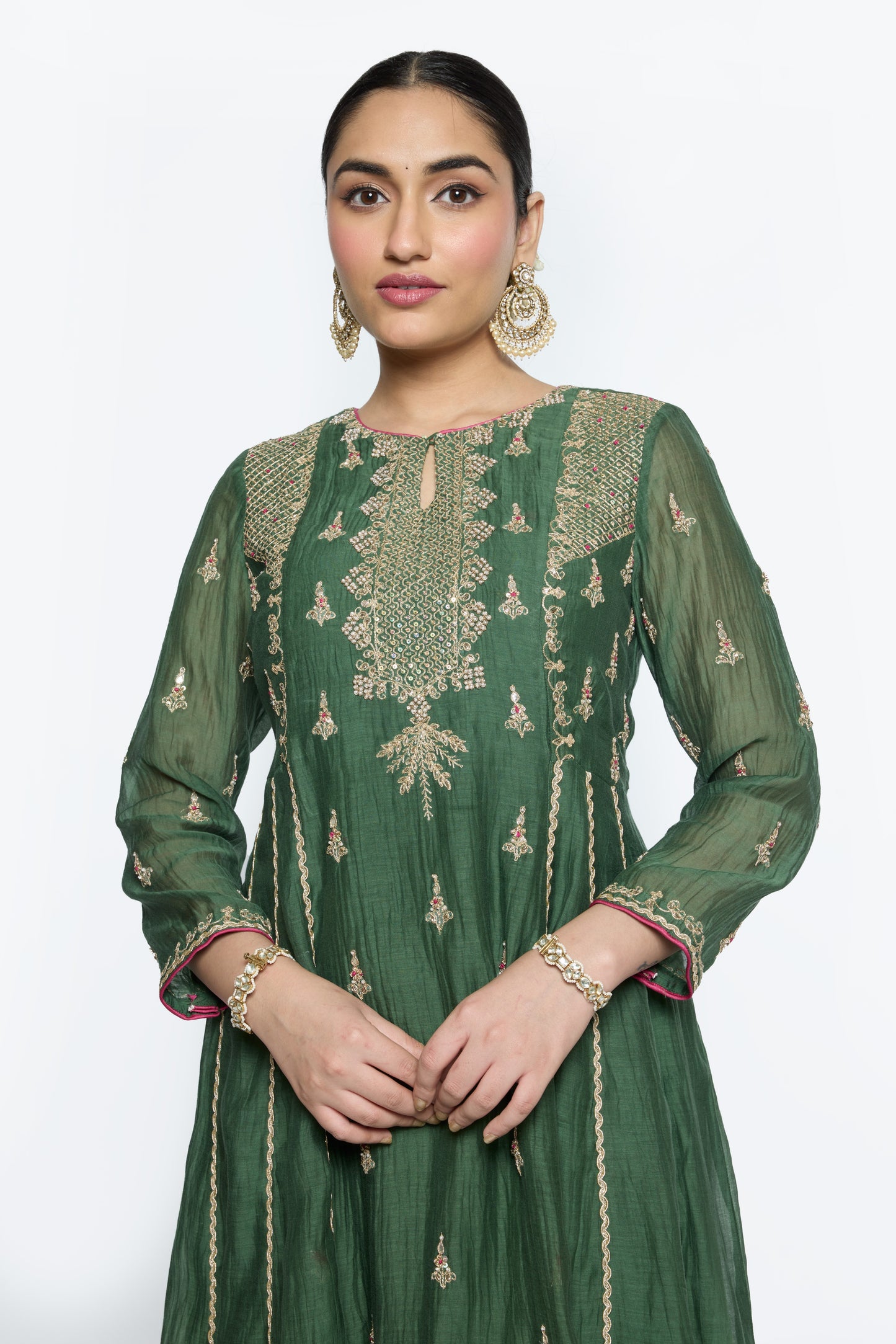 Diya Kurta set - Green