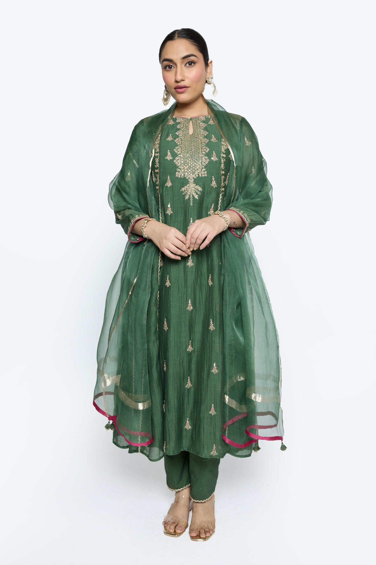 Diya Kurta set - Green