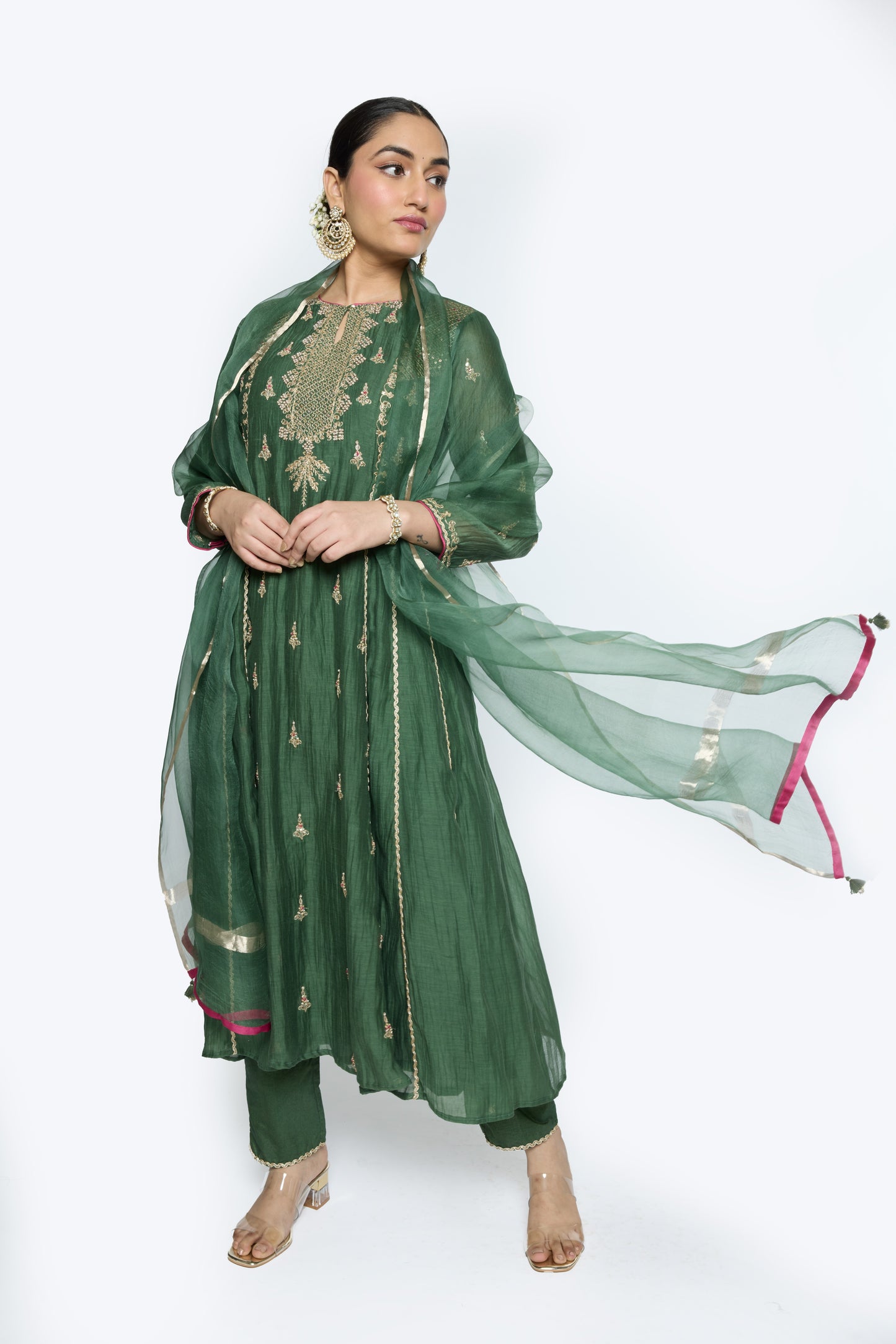 Diya Kurta set - Green