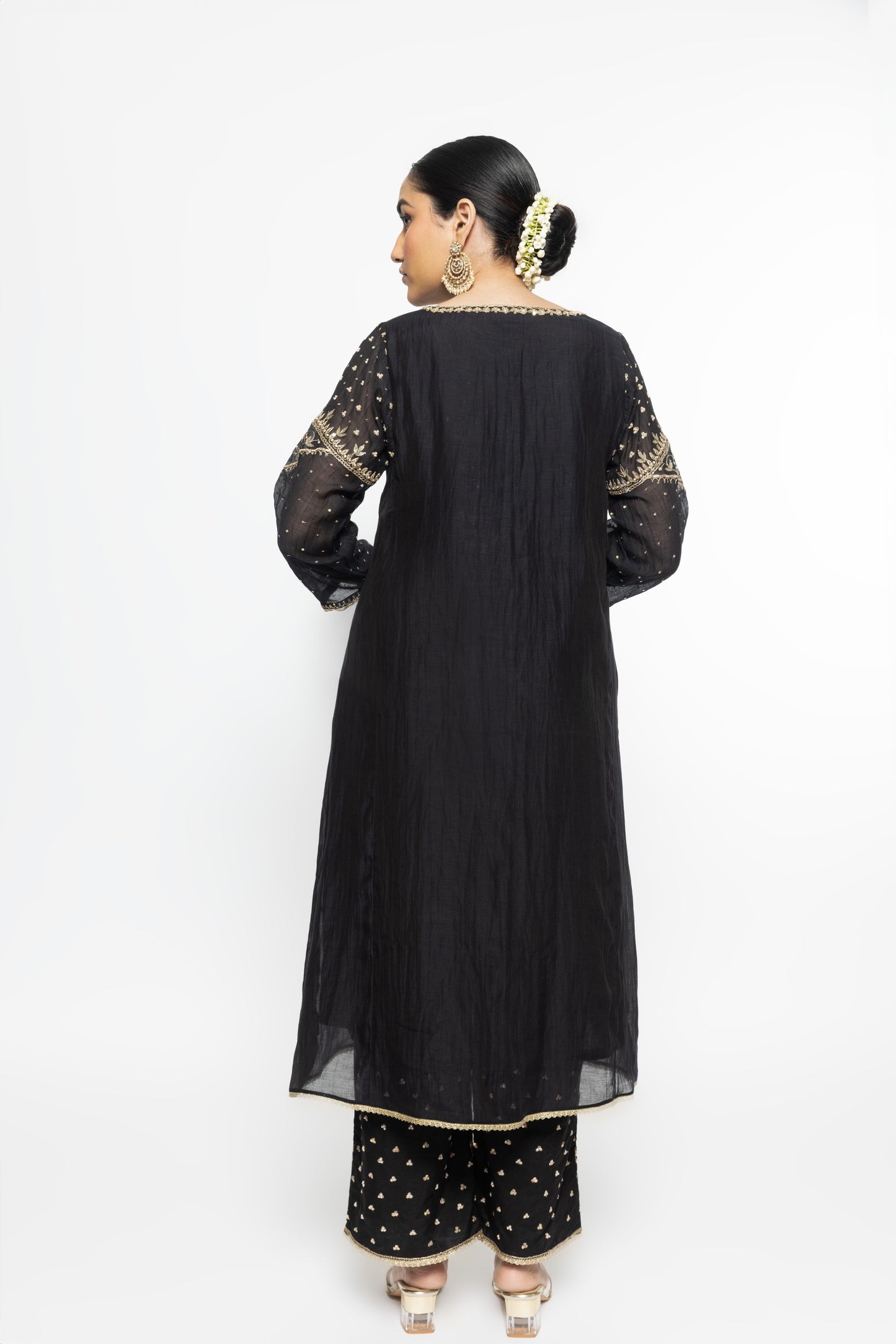Falak Kurta Set - Black