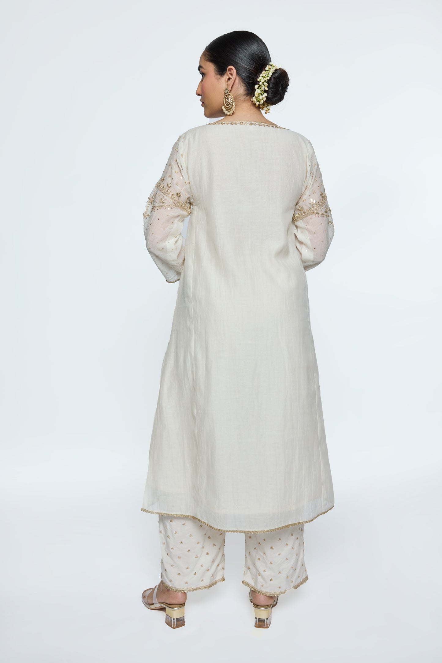 Falak Kurta Set - White