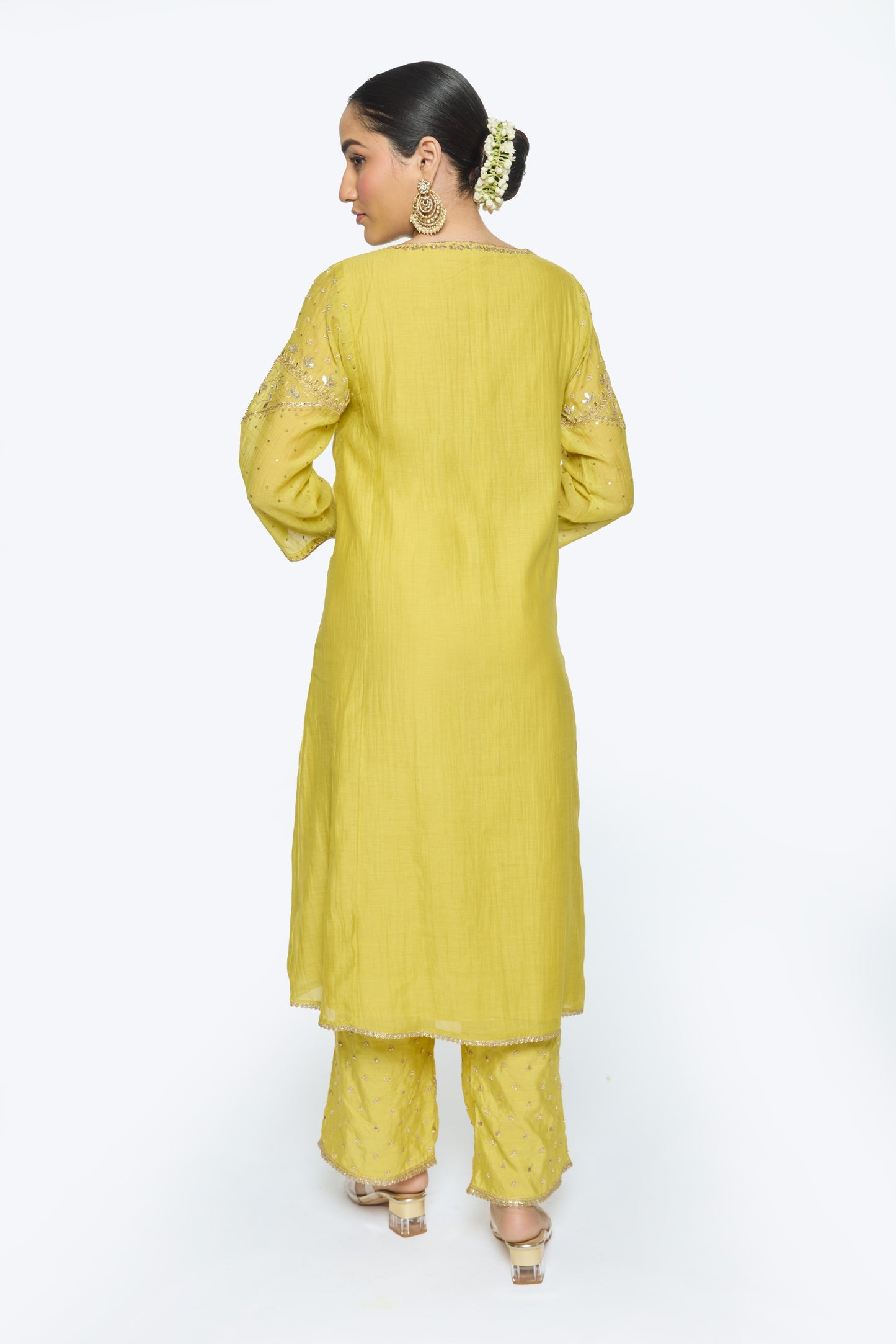 Falak Kurta Set - Yellow