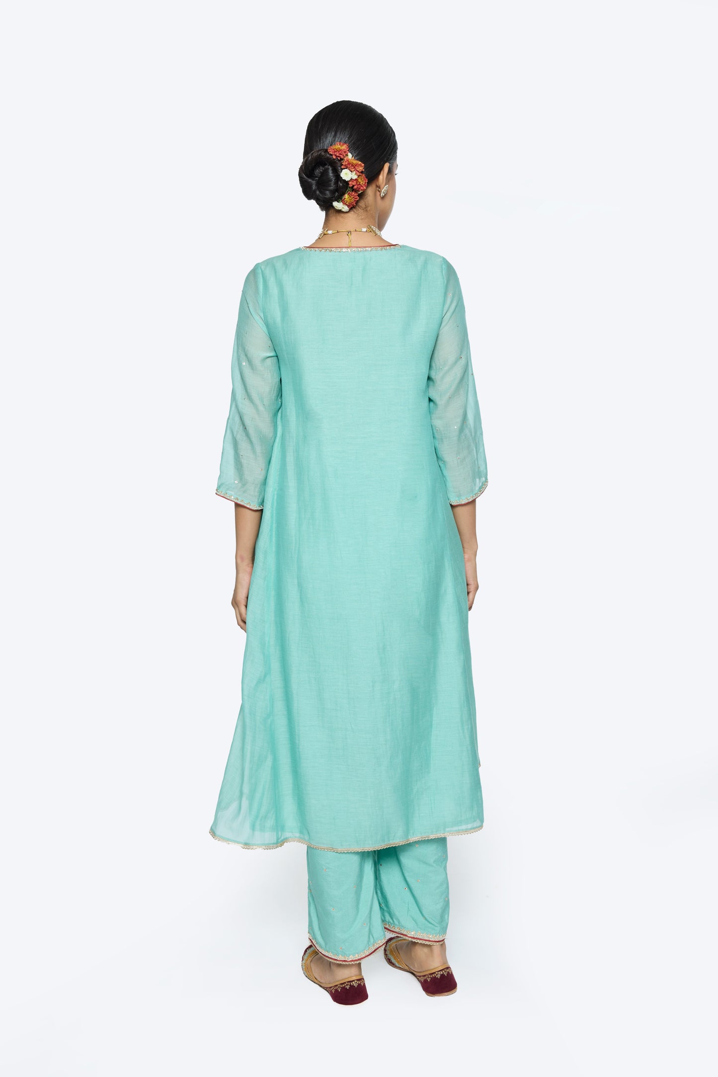 Tara Kurta Set - Sky Blue