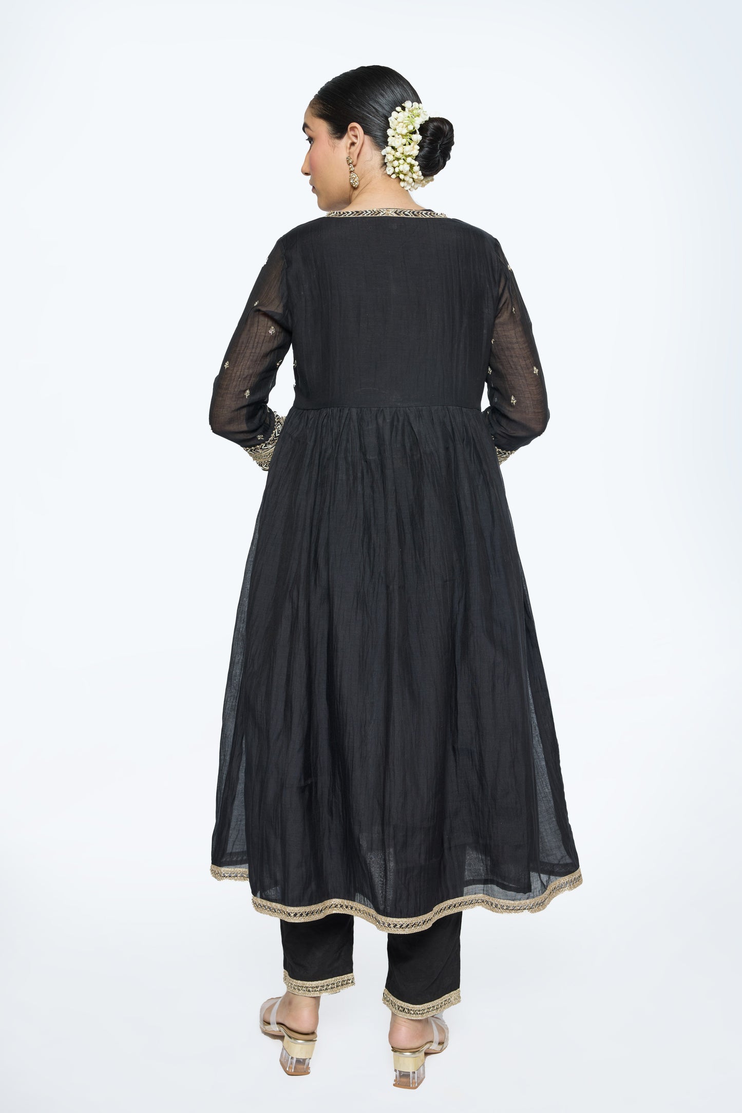 Rewa Kurta Set - Black