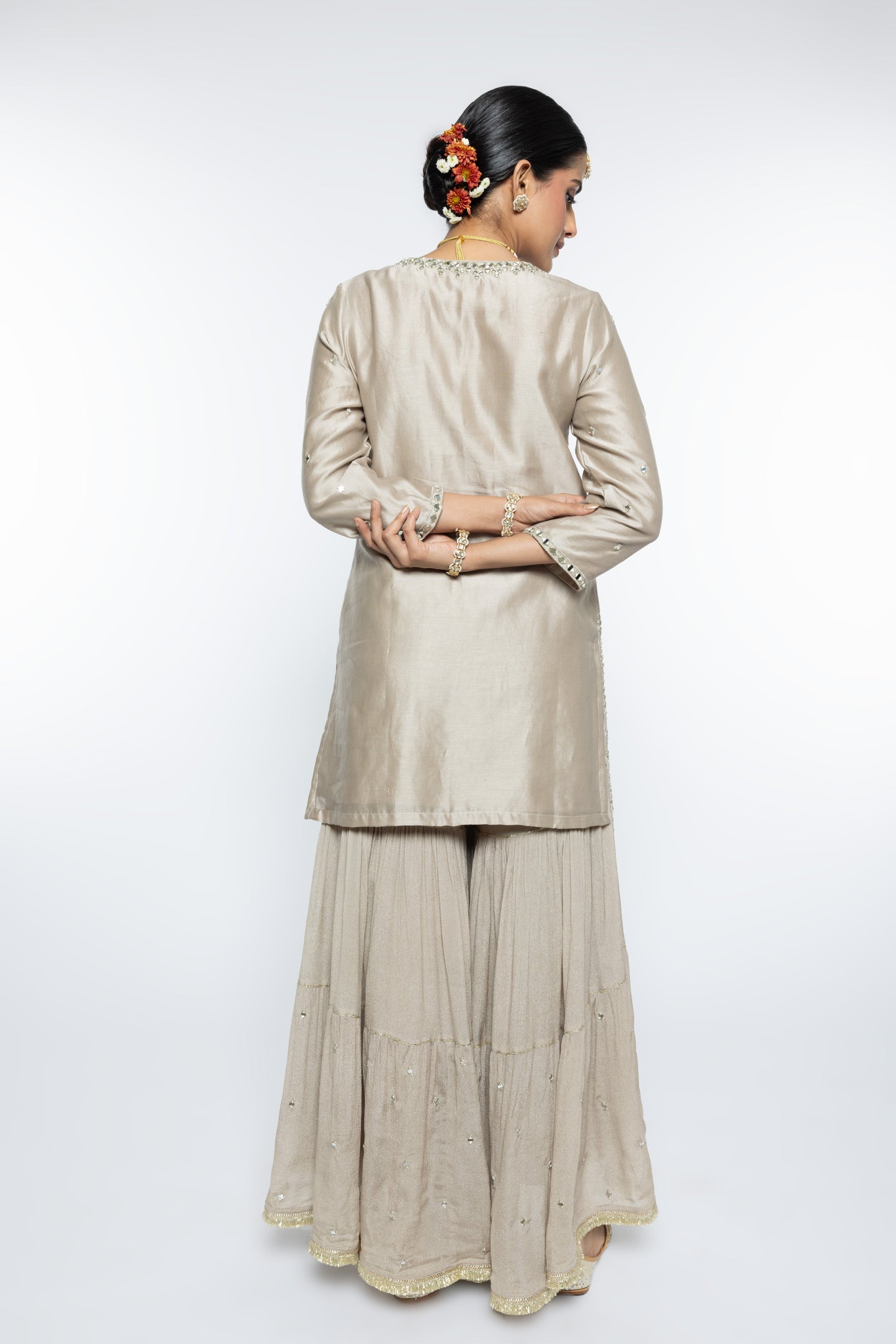 Ira Kurta Set - Greige