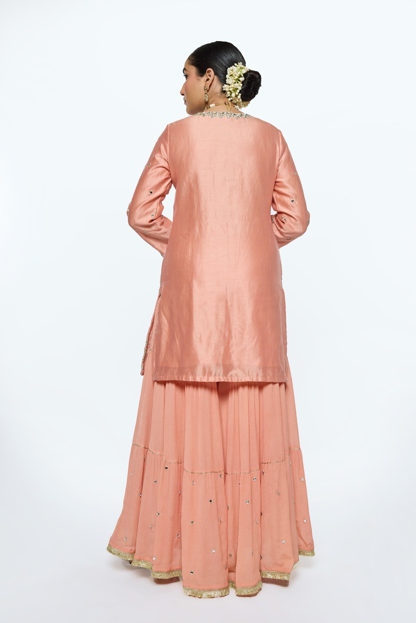 Ira Kurta Set - Salmon Pink