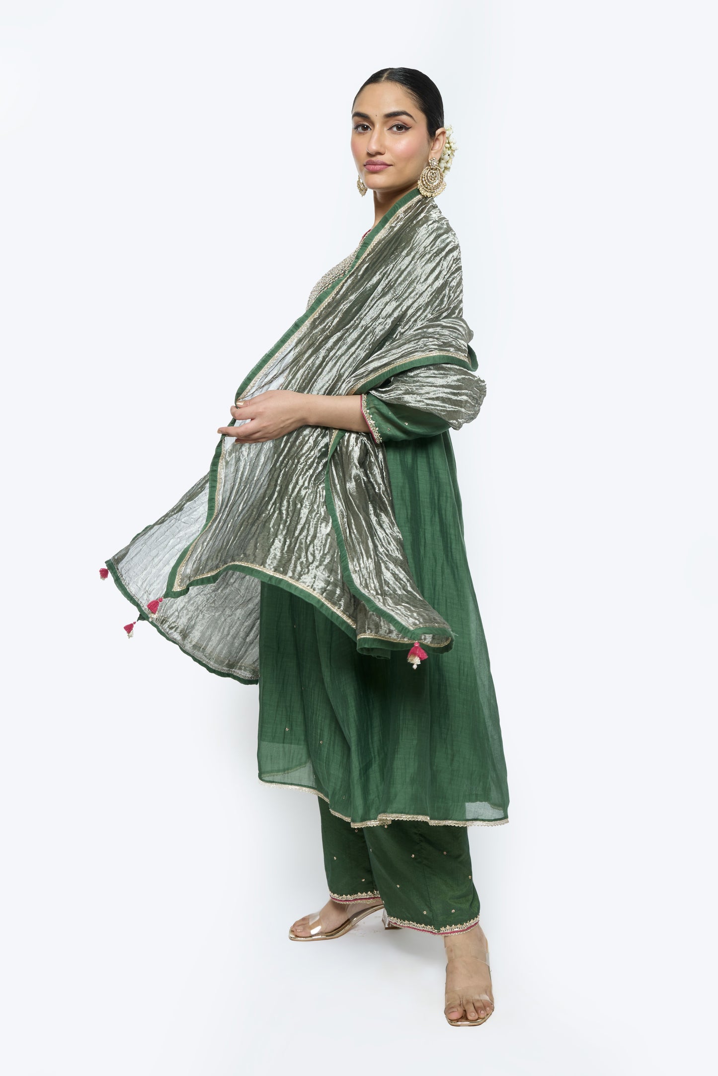 Tara Kurta Set - Green