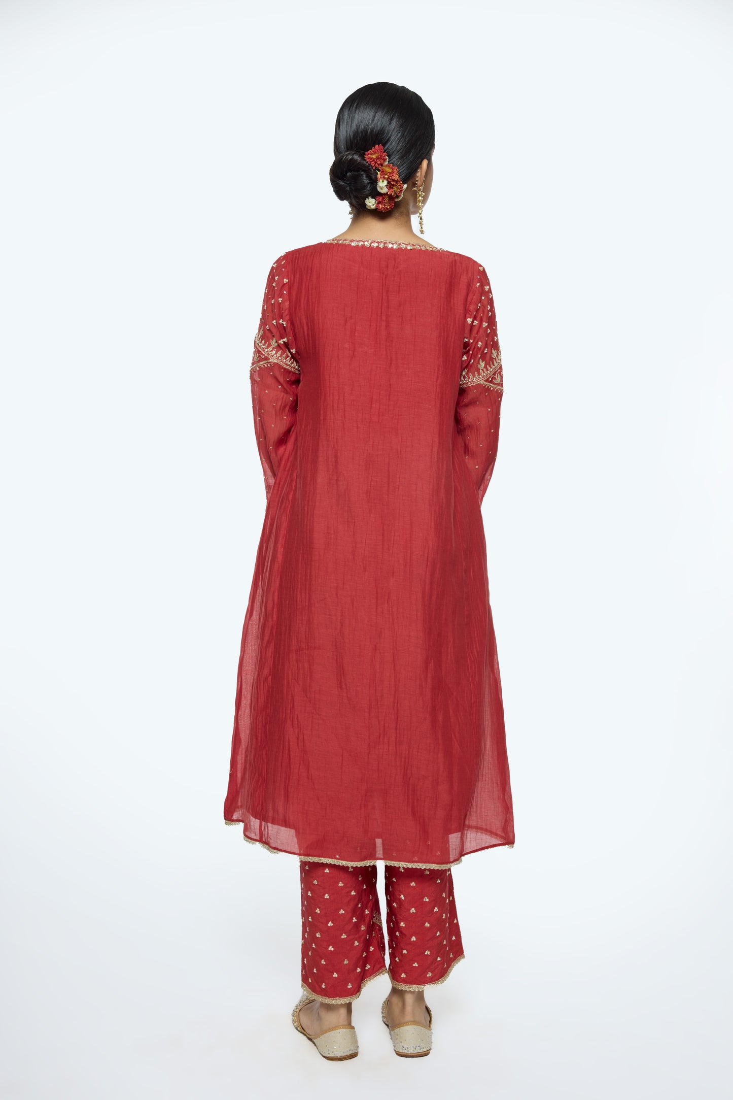 Falak Kurta Set - Red