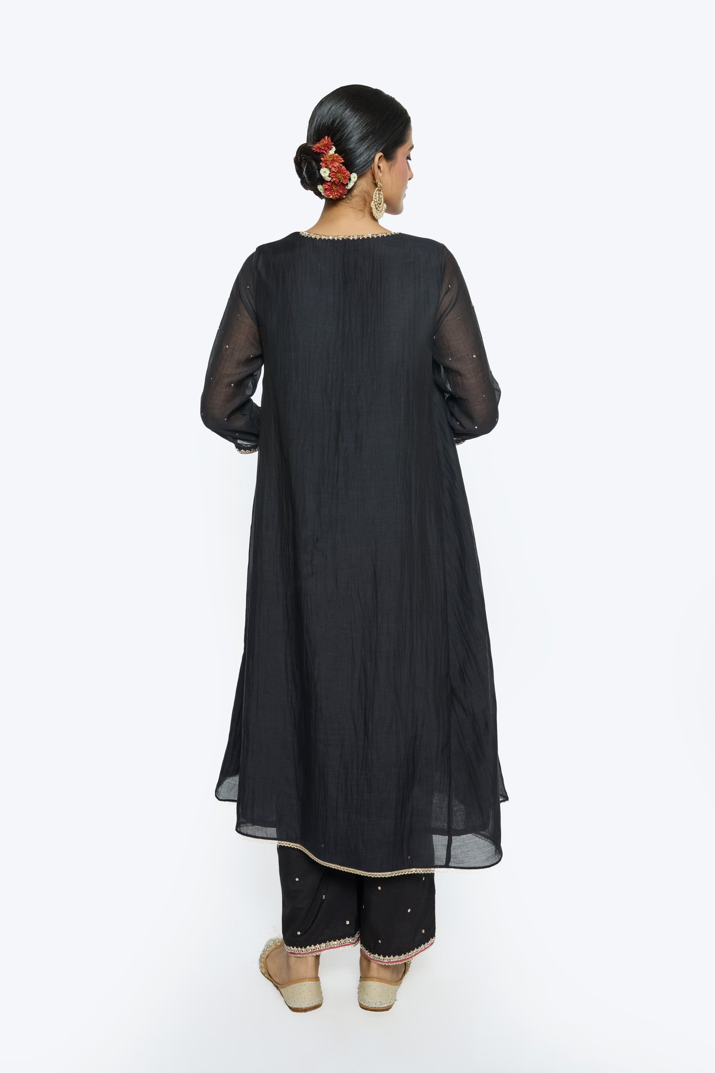 Tara Kurta Set - Black