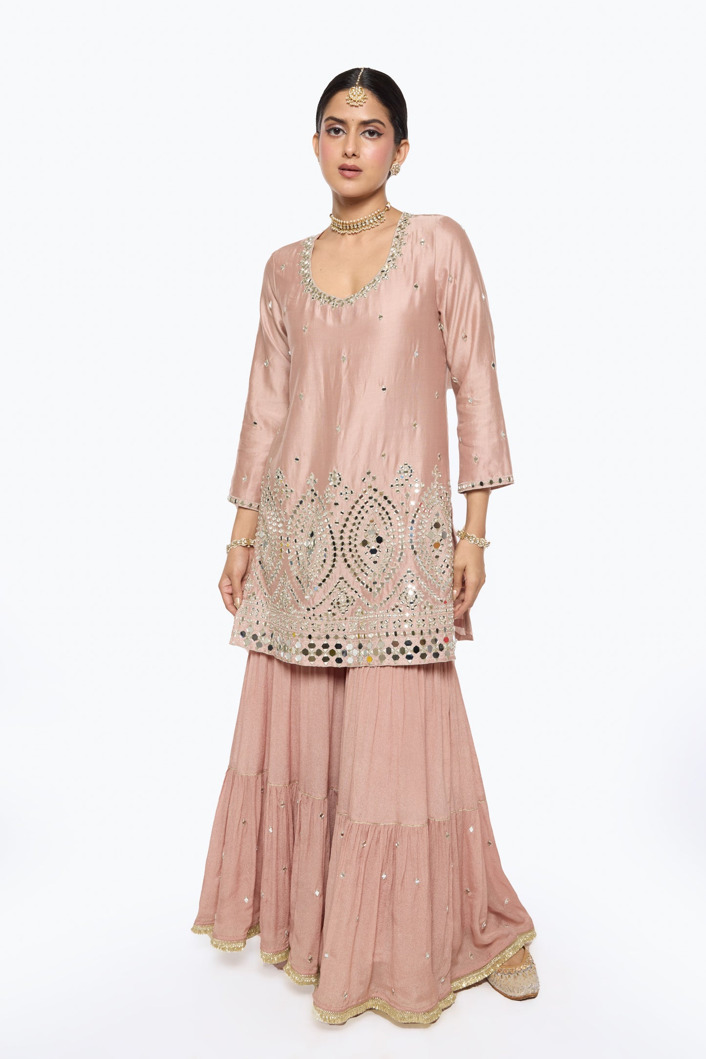 Ira Kurta Set - Tea Rose