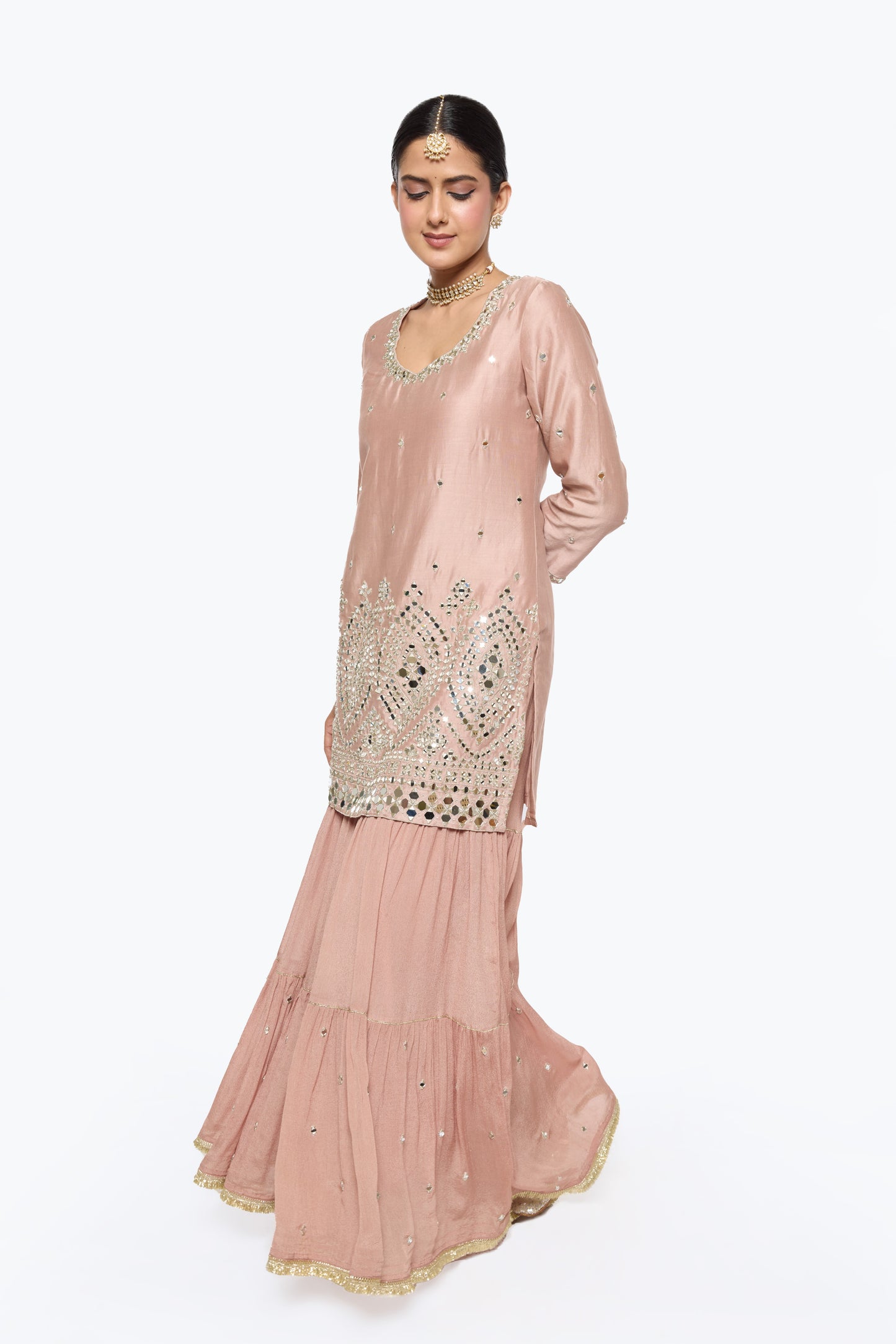 Ira Kurta Set - Tea Rose