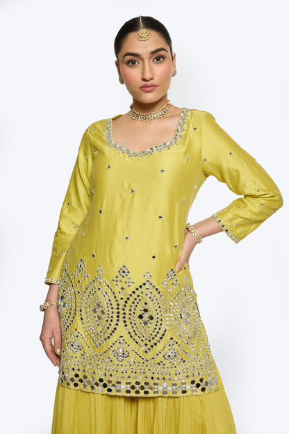 Ira Kurta Set - Yellow