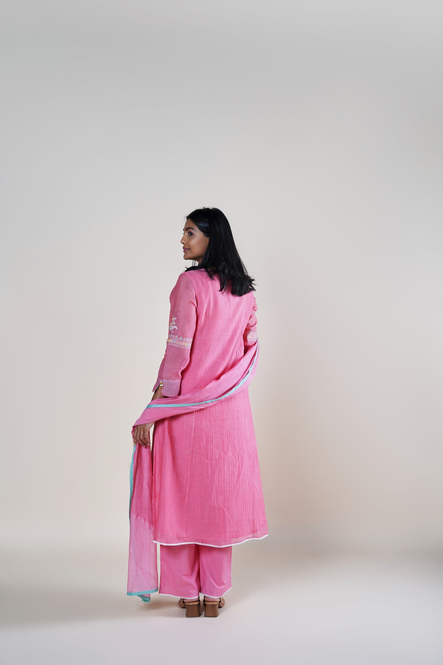 Ruhiya Kurta Set - Pink