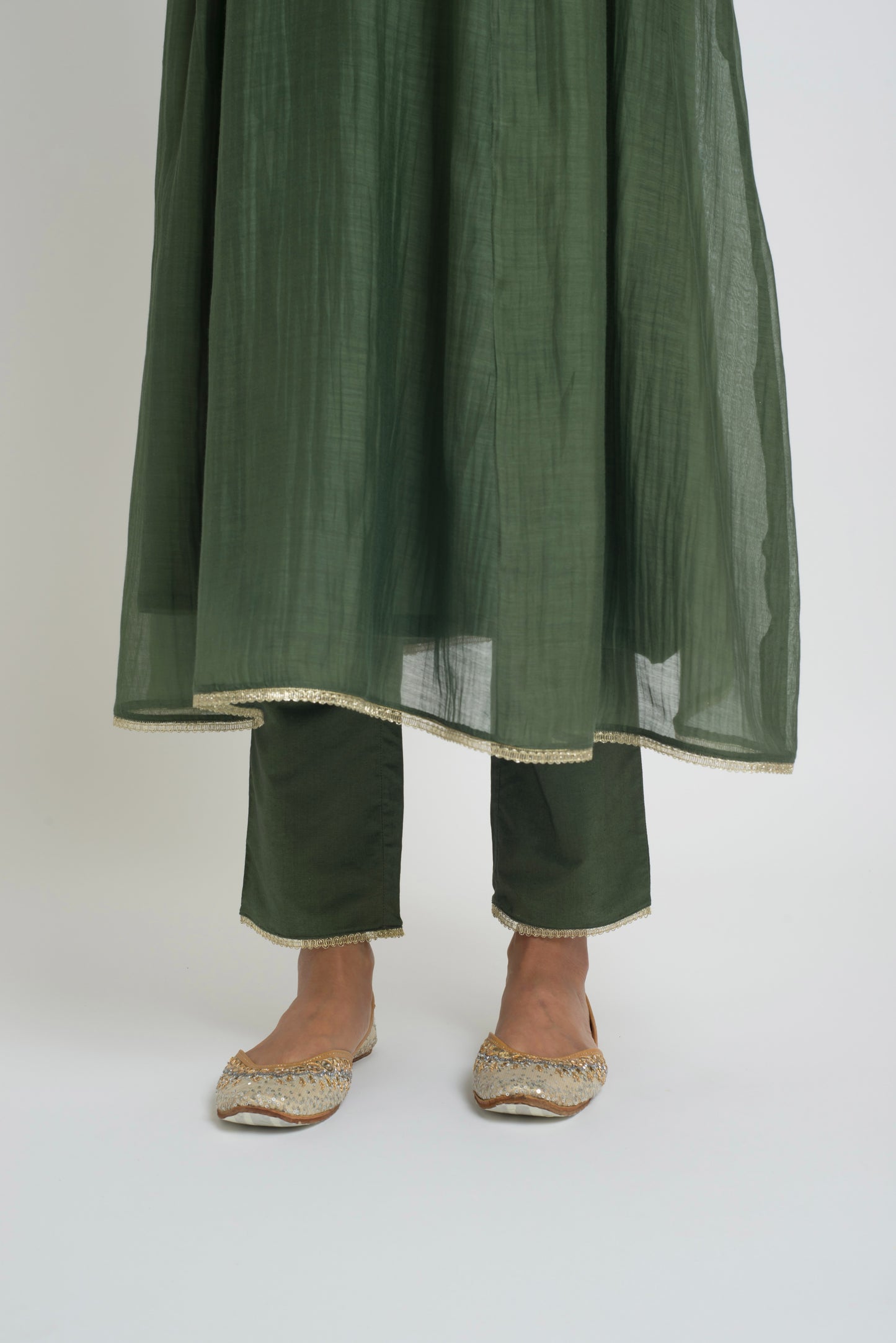 Neelima Kurta Pant Set - Green