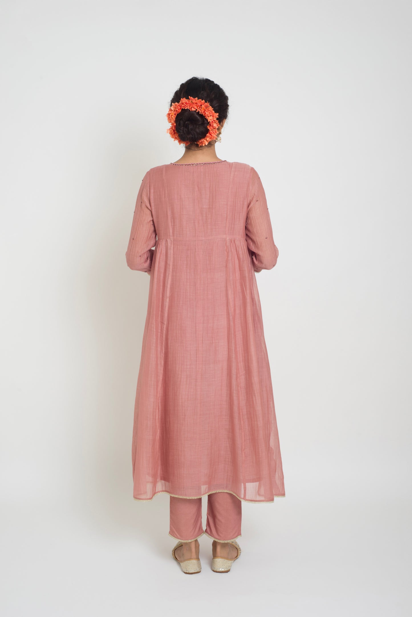 Neelima Kurta Pant Set - Tea Rose